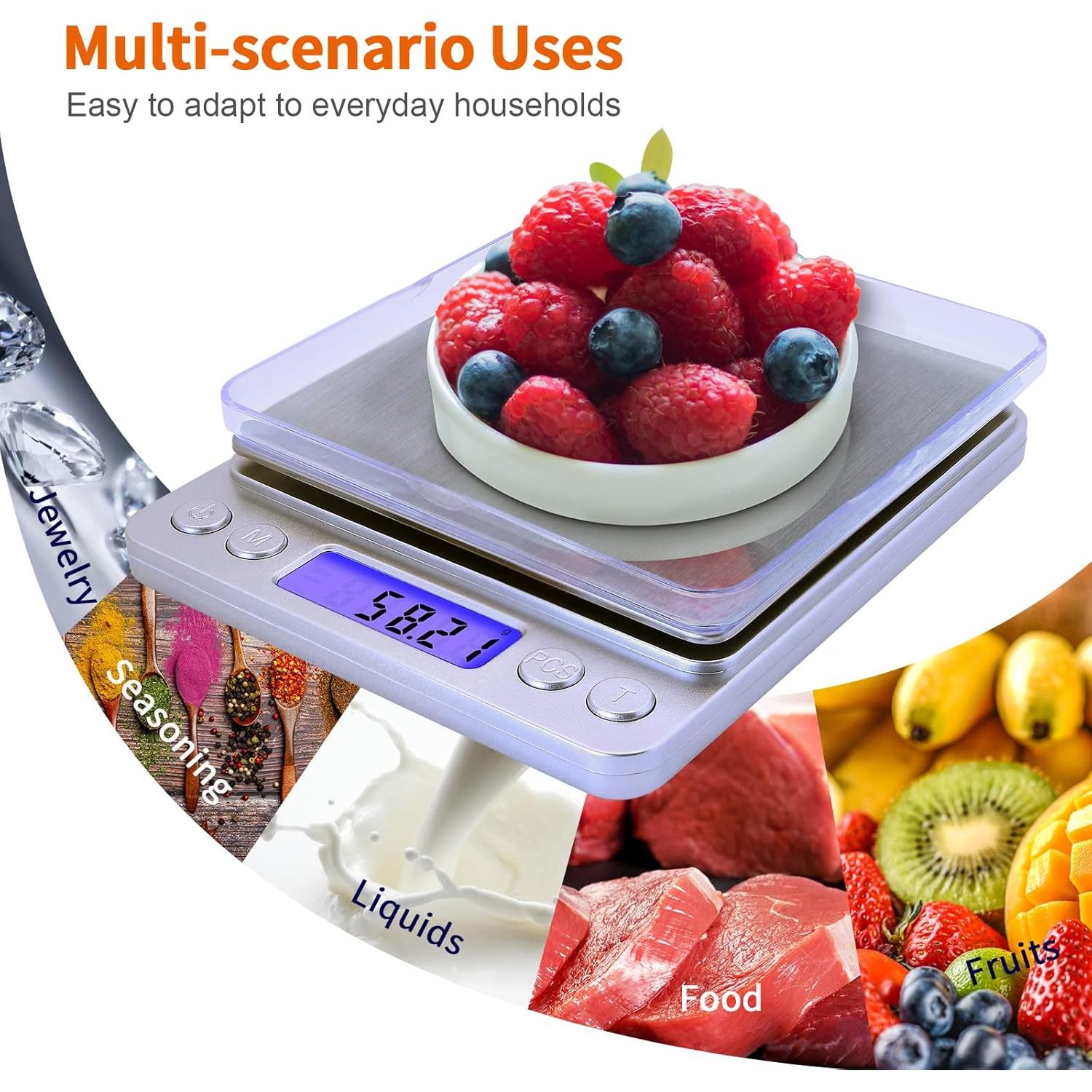 Báscula Digital de Gramos Barlunbee BL-500 Pro 500g 0.01g