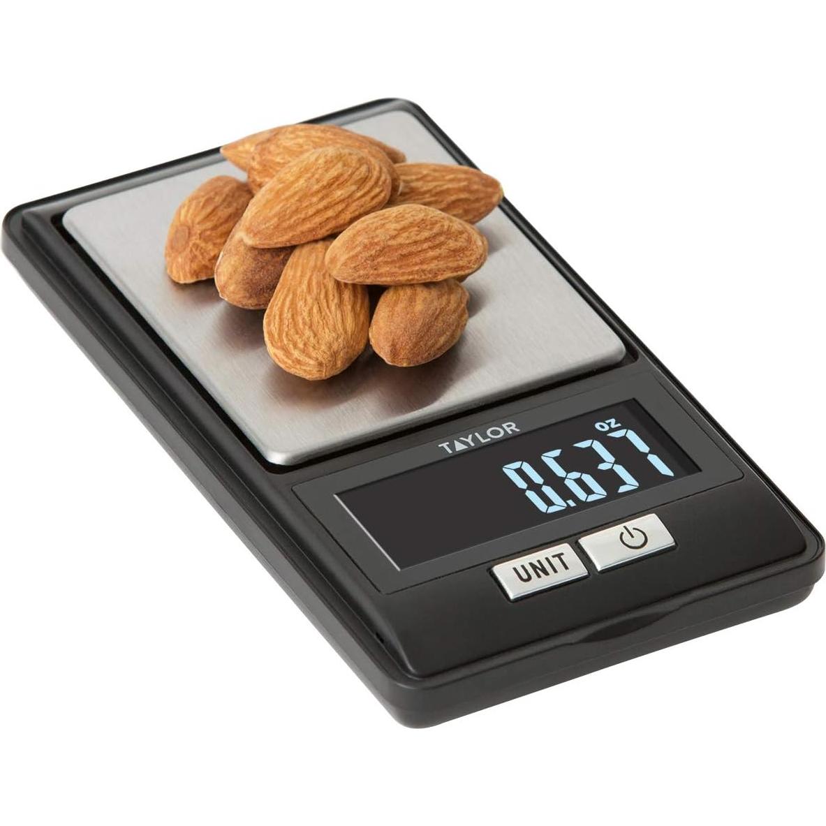 Báscula Digital de Porcionado Taylor 500g Negra - Alta Precisión