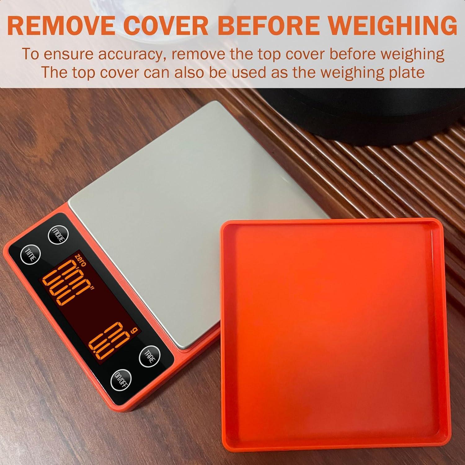 Báscula de Café Digital LUCKCENLY C100 3kg/0.1g Temporizador