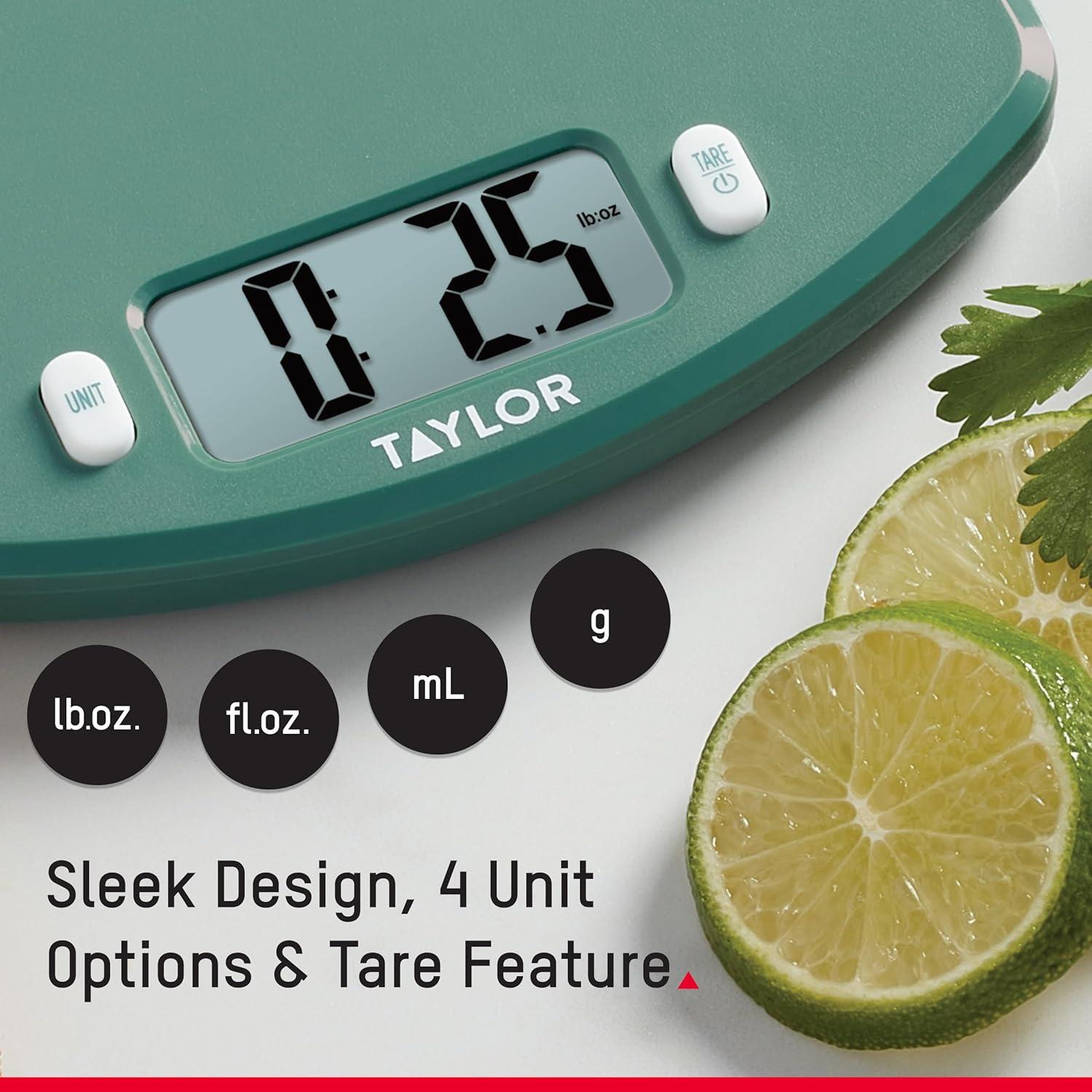 Báscula de Cocina Digital Taylor Ocean Bound 5 kg Verde