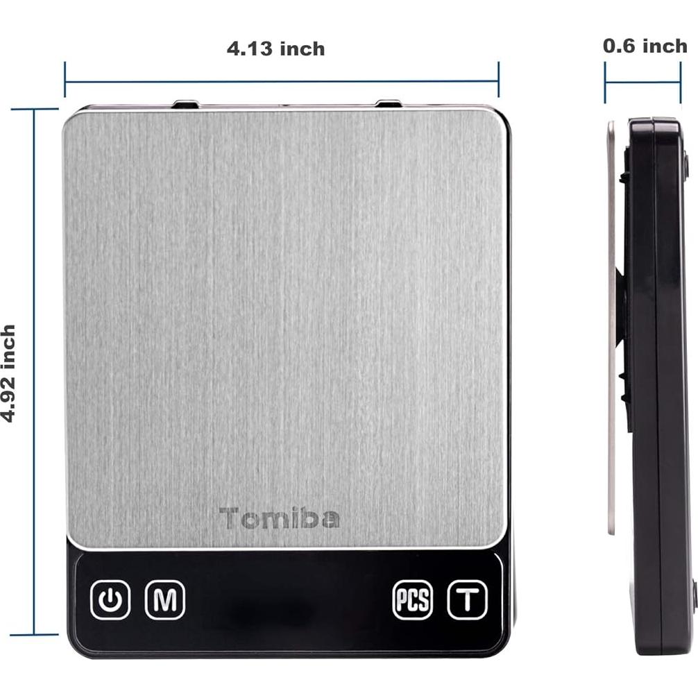 Báscula de Precisión Tomiba 3000g con Retención Automática