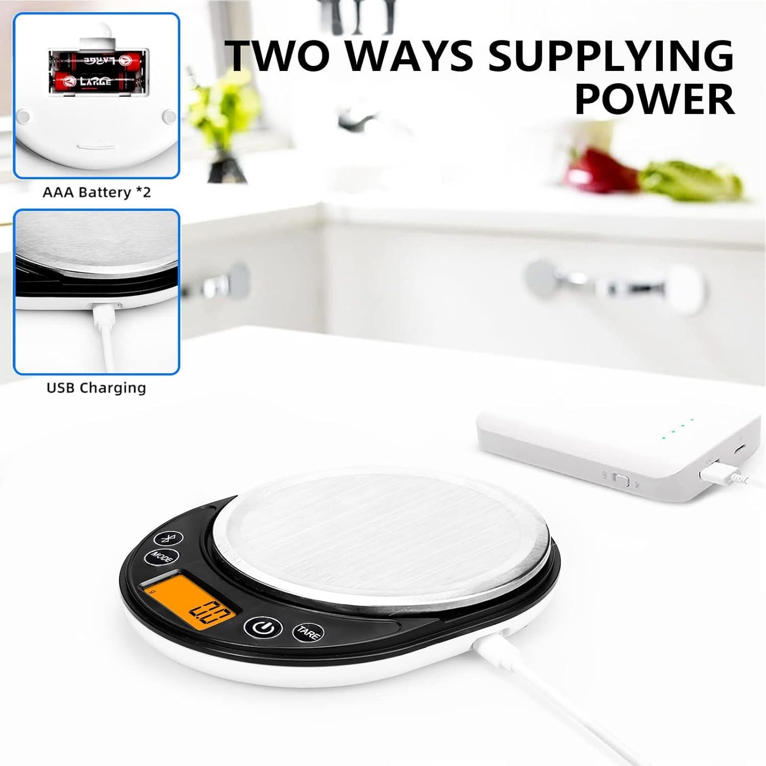 Báscula Digital de Cocina UNIWEIGH 3kg con Calculadora Nutricional