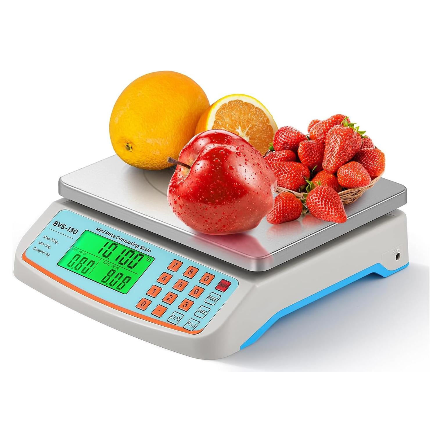 Balanza Comercial Bonvoisin 30kg con Plato Acero Inoxidable