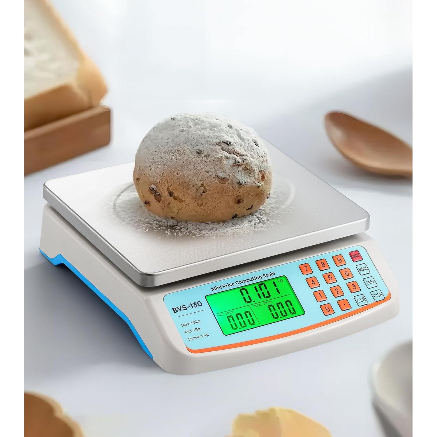 Balanza Comercial Bonvoisin 30kg con Plato Acero Inoxidable