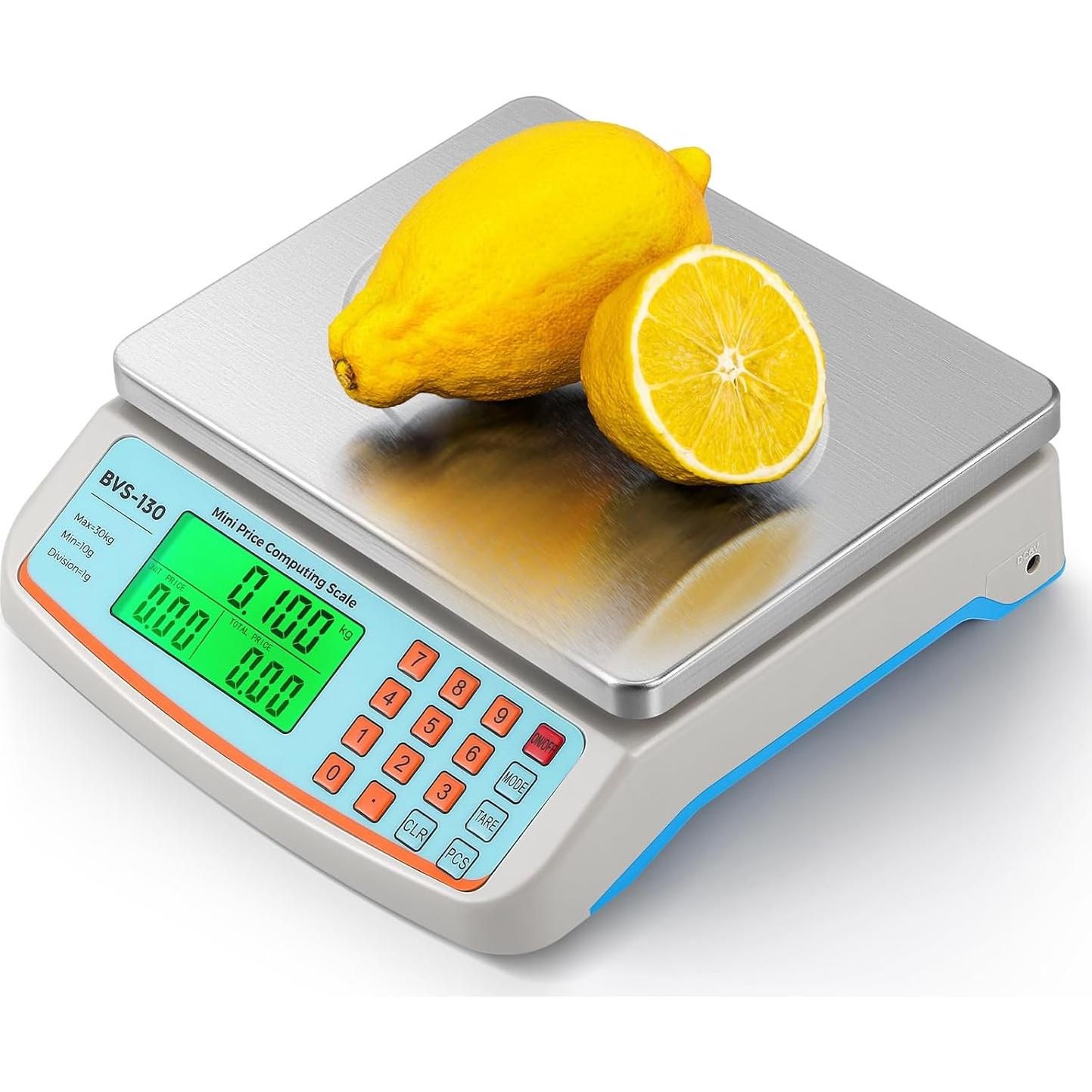 Balanza Comercial Bonvoisin 30kg con Plato Acero Inoxidable