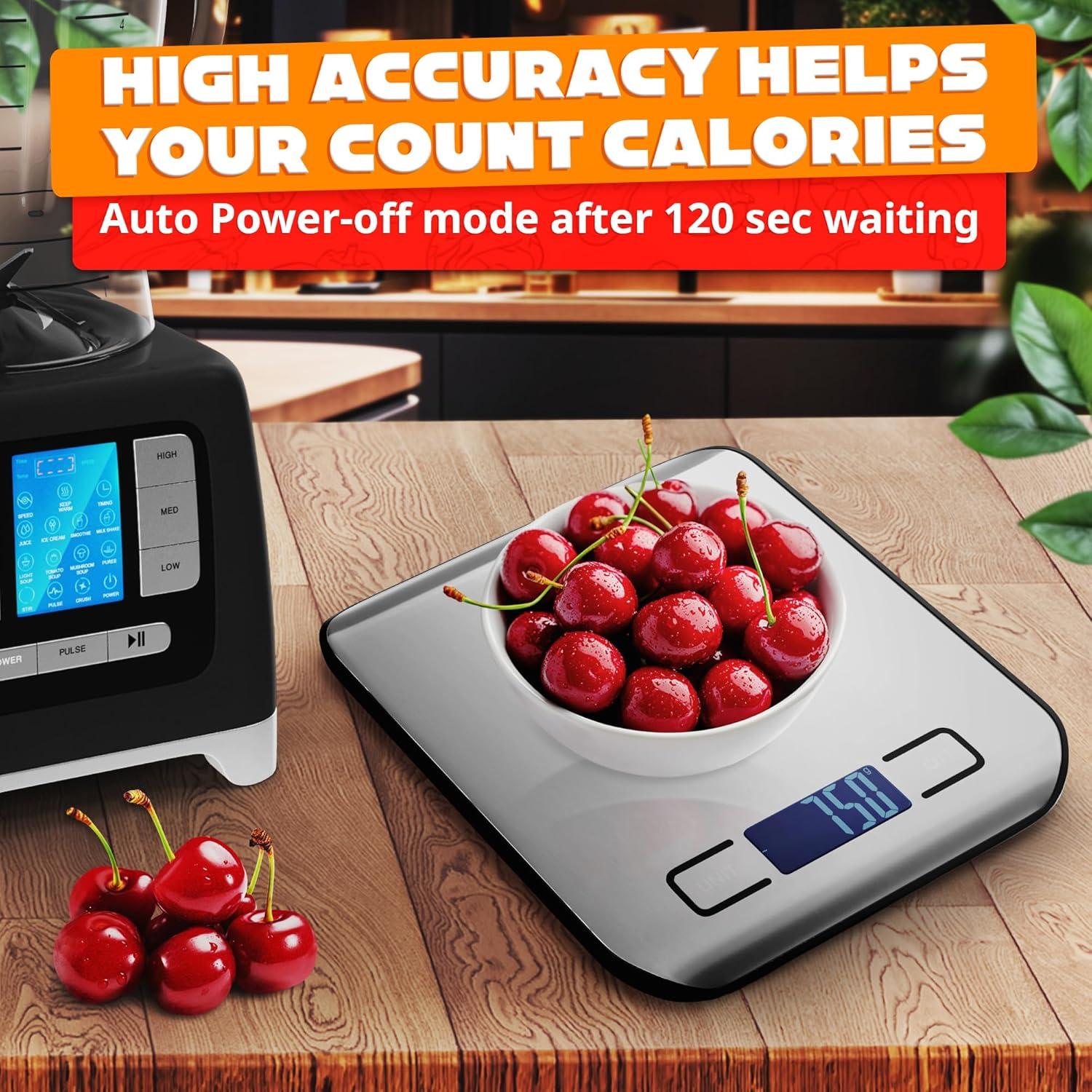 Báscula de Cocina Digital DIMROM DZC-16 10kg con Pantalla LCD