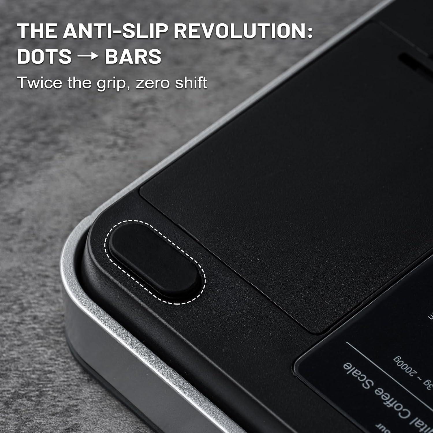 Balanza de Café KitchenTour con Temporizador 0.1g/2000g Madera