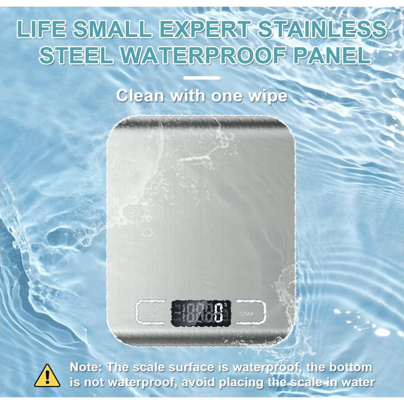 Báscula de Cocina Digital SOYOK 500g Acero Inoxidable LCD