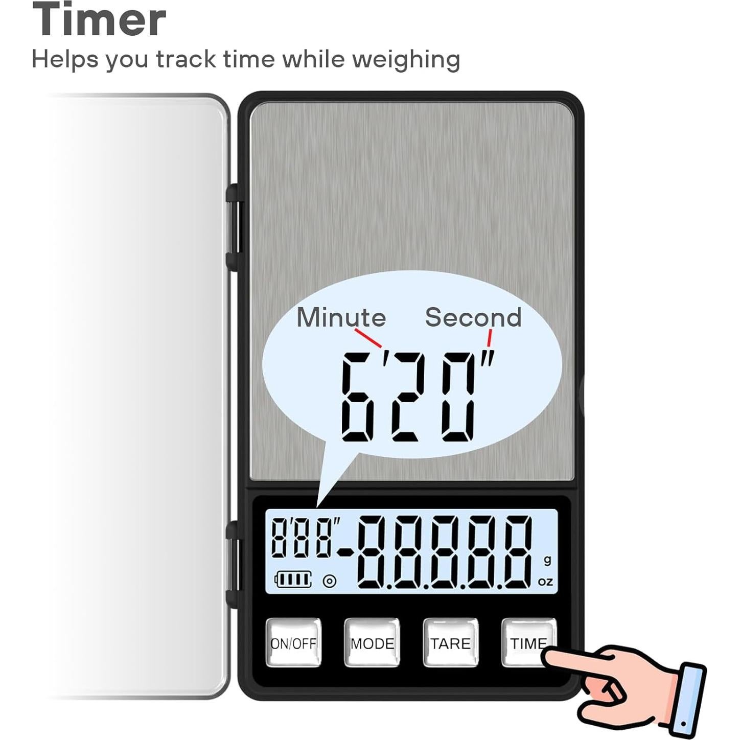 Báscula de Espresso Weightman Mini 1000g x 0.1g con Temporizador