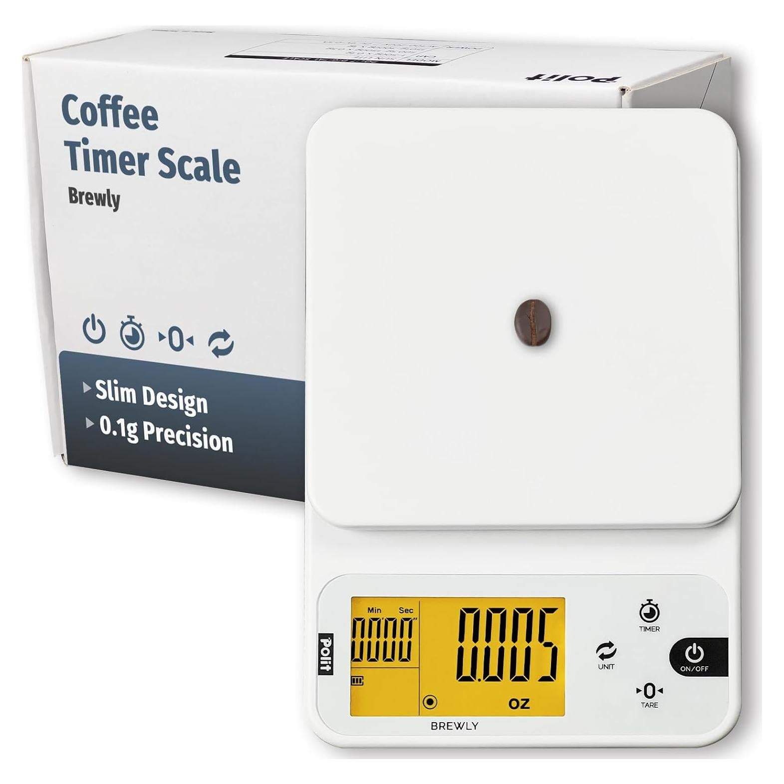 Báscula Digital de Café POLIT Brewly 3000g con Temporizador