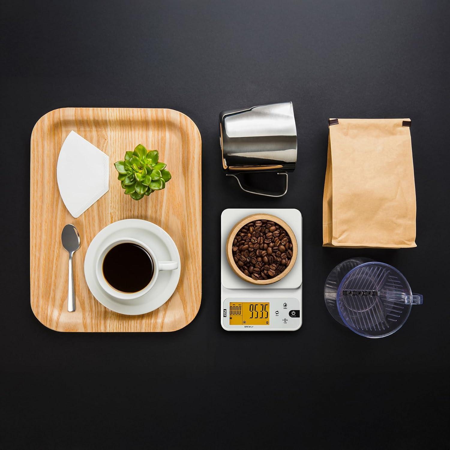 Báscula Digital de Café POLIT Brewly 3000g con Temporizador