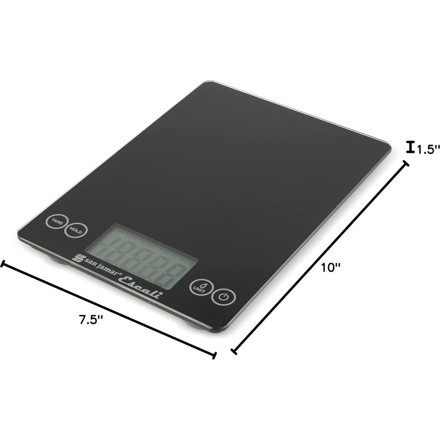 Balanza Digital de Cocina San Jamar SCDG15BK 6.8 kg Negra