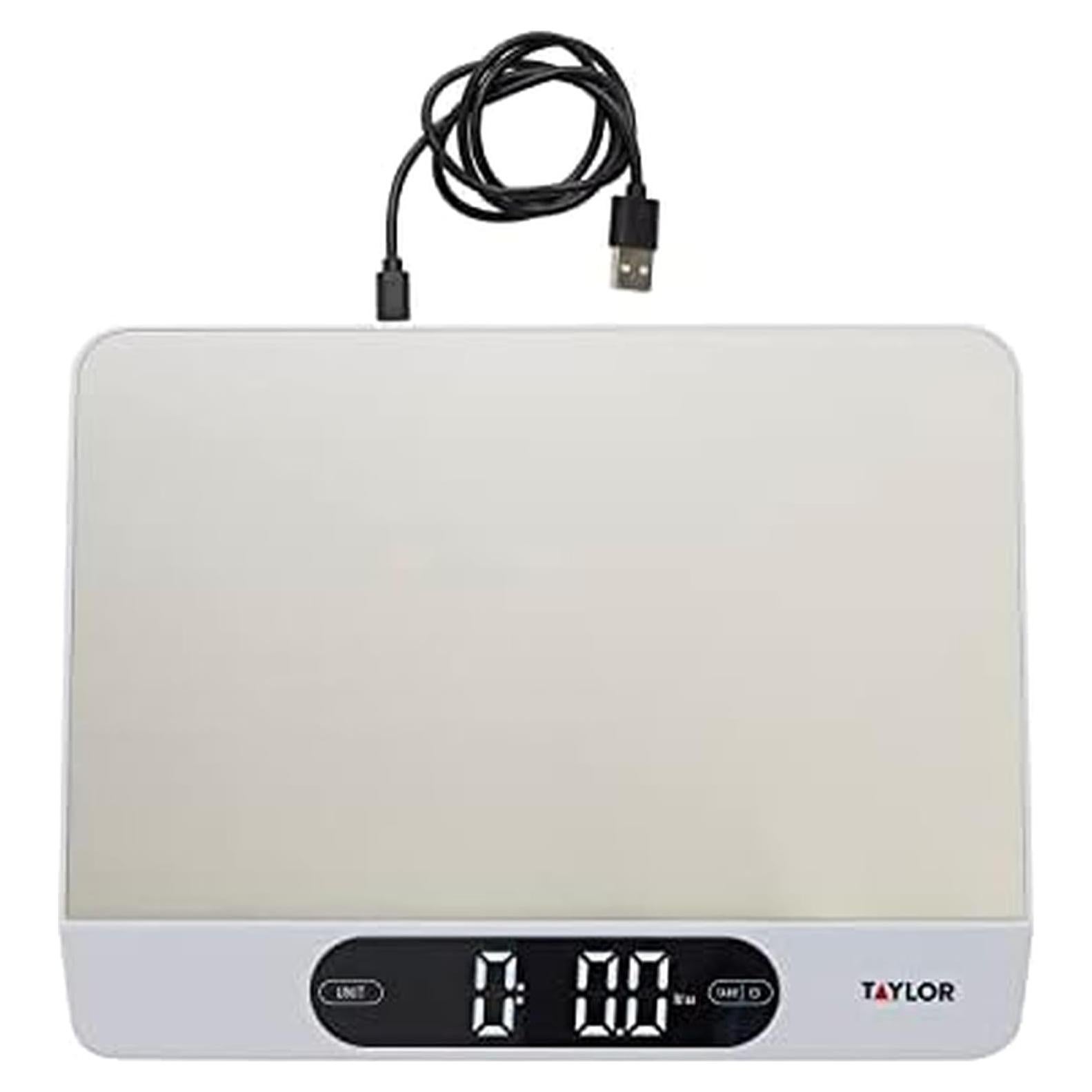 Balanza de Cocina Digital Taylor 10 kg Acero Inoxidable USB