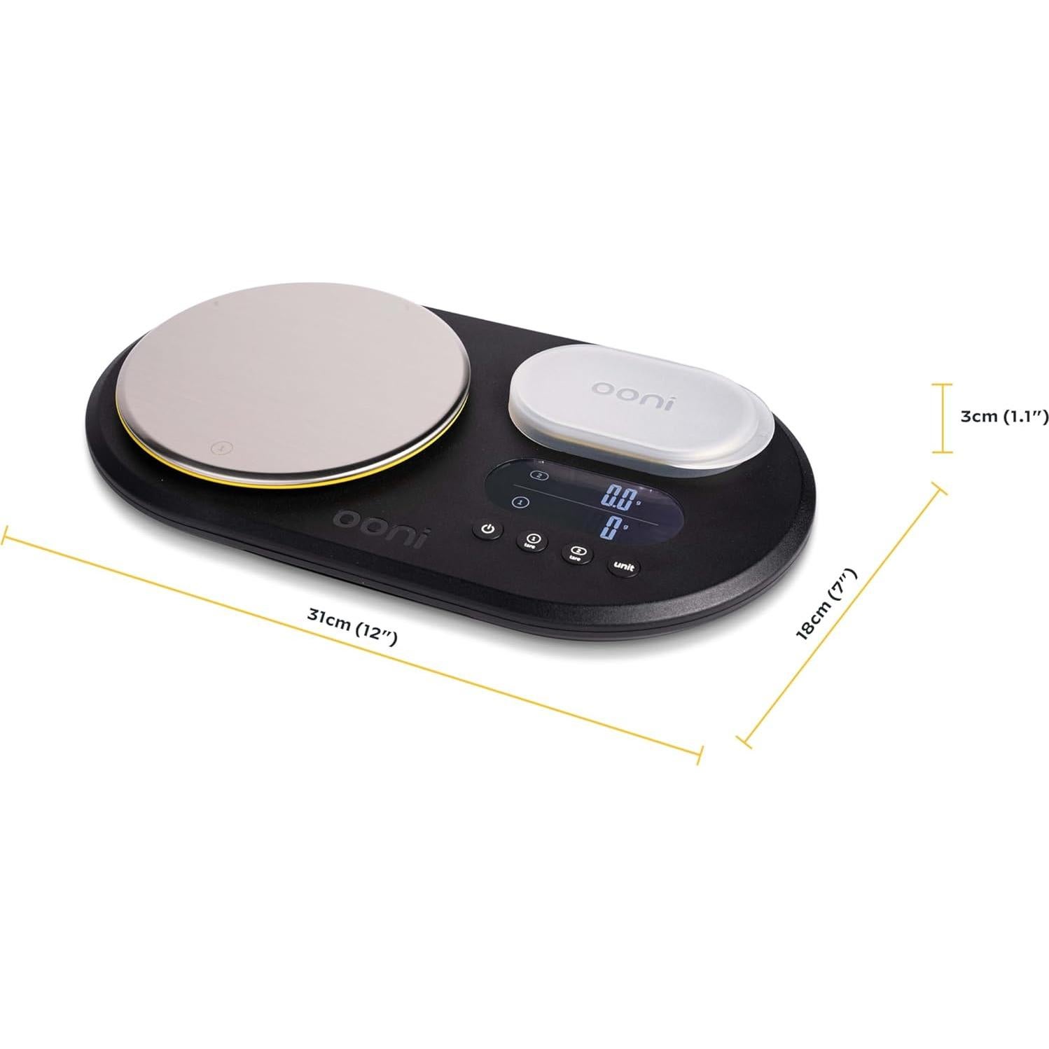 Básculas Digitales de Cocina Ooni - Pantalla LCD Dual 10kg