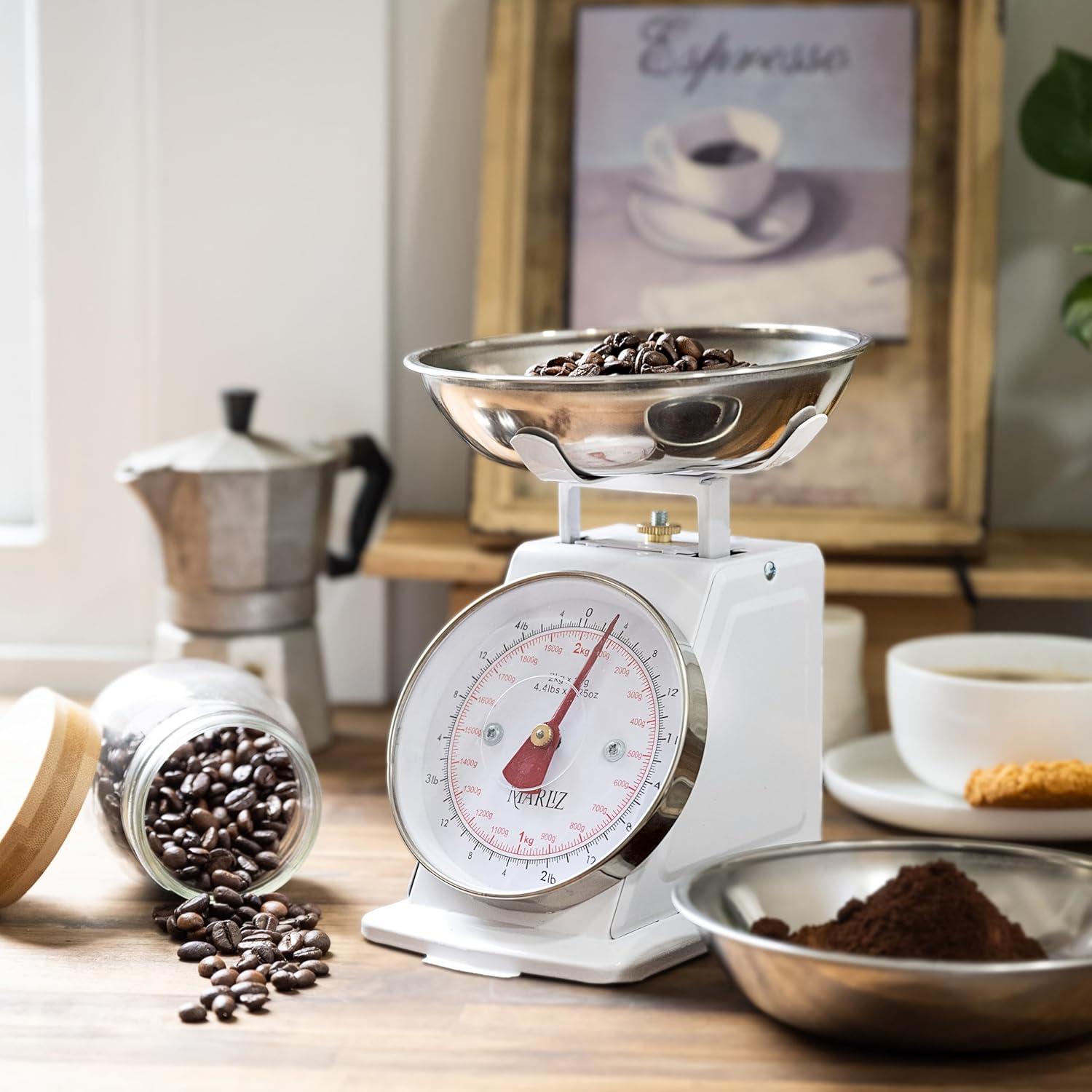 Balanza de Cocina Mecánica MARLIZ Retro 2Kg con 2 Cuencos