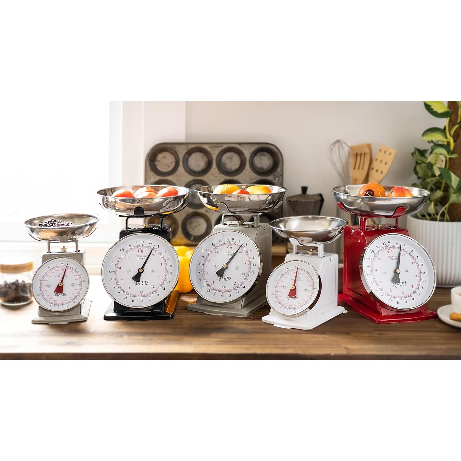 Balanza de Cocina Mecánica MARLIZ Retro 2Kg con 2 Cuencos