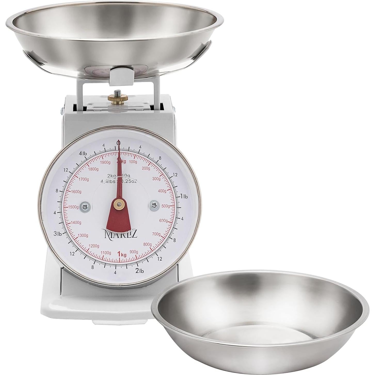 Balanza de Cocina Mecánica MARLIZ Retro 2Kg con 2 Cuencos