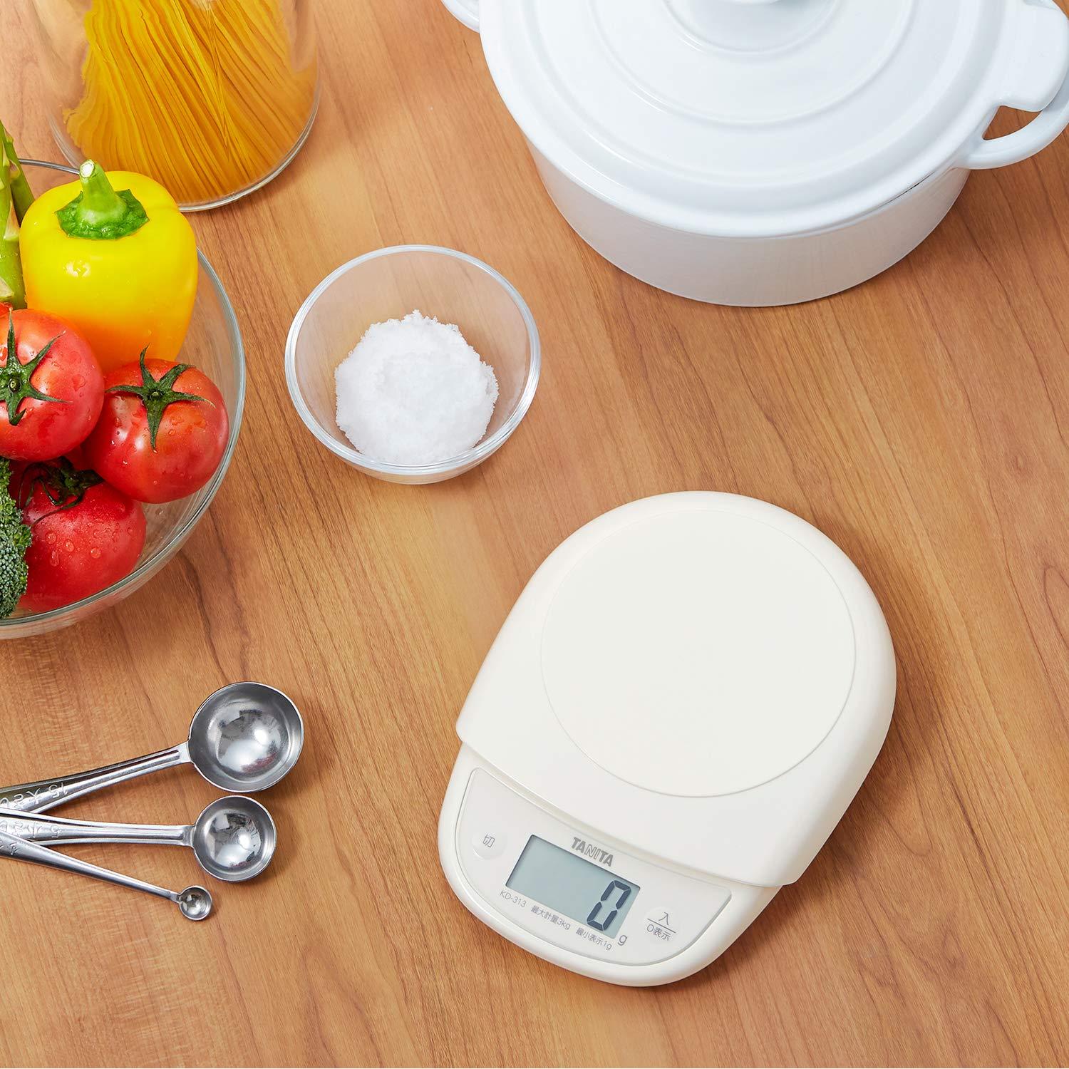 Balanza de Cocina Digital Tanita KD-313 IV 3 kg Marfil