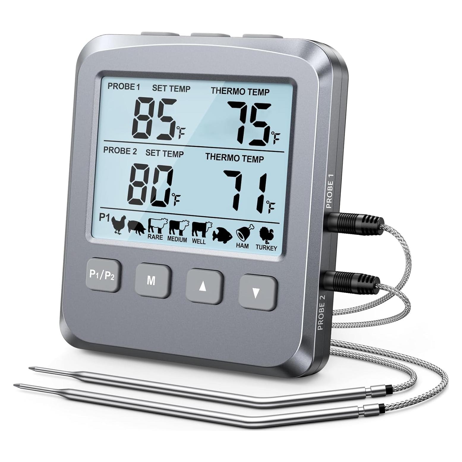 Termómetro Digital de Carne Vuwwey FM145 Doble Sonda 101.6 cm