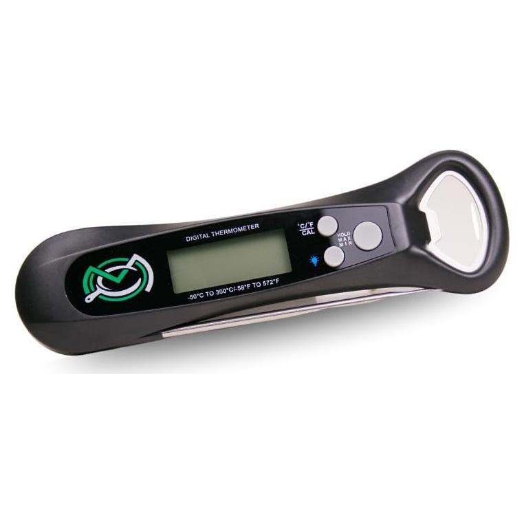 Termómetro Digital de Carne a Prueba de Agua - Lectura Rápida 3-4s