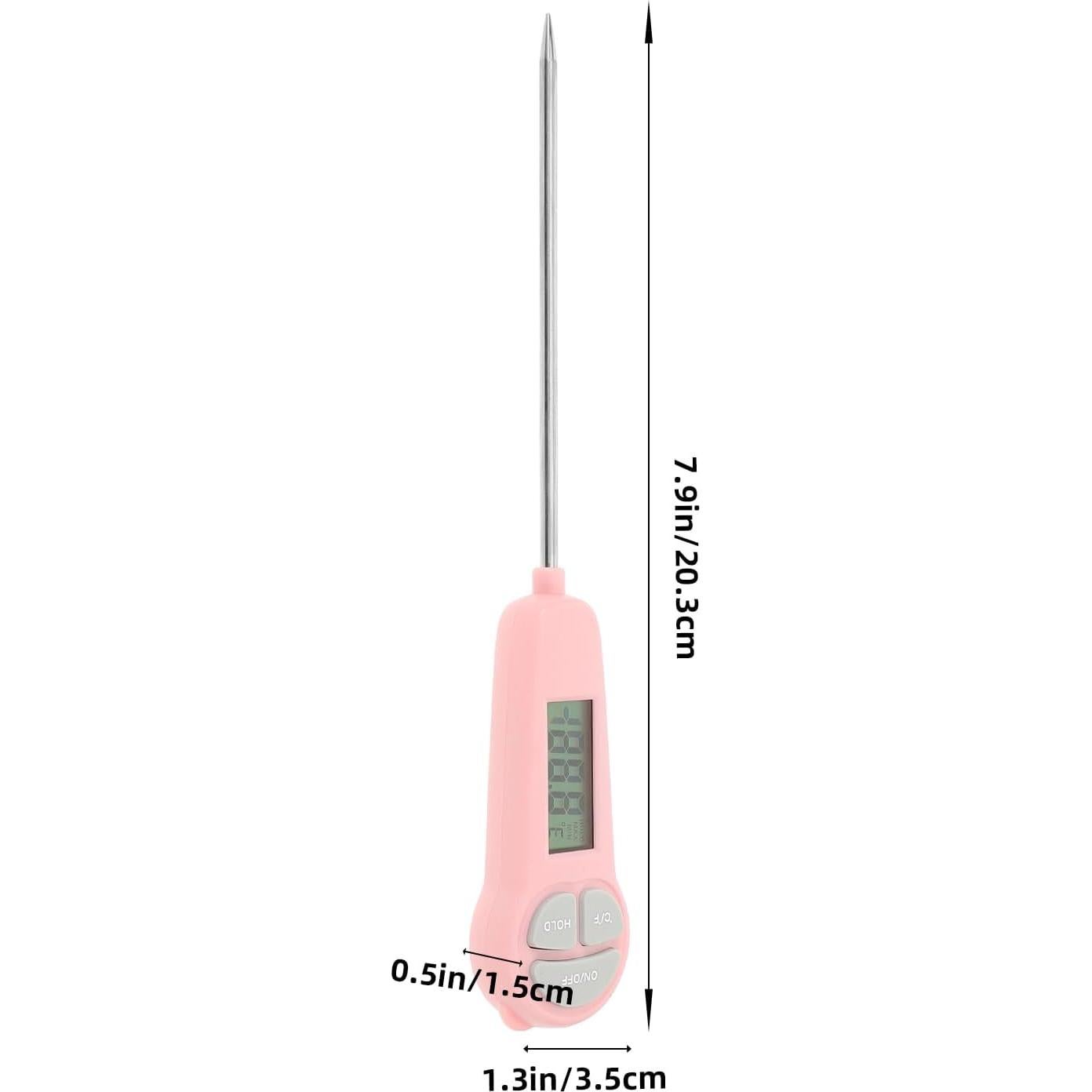 Termómetro Digital de Carne Kisangel Rosa 30°C a 300°C LCD