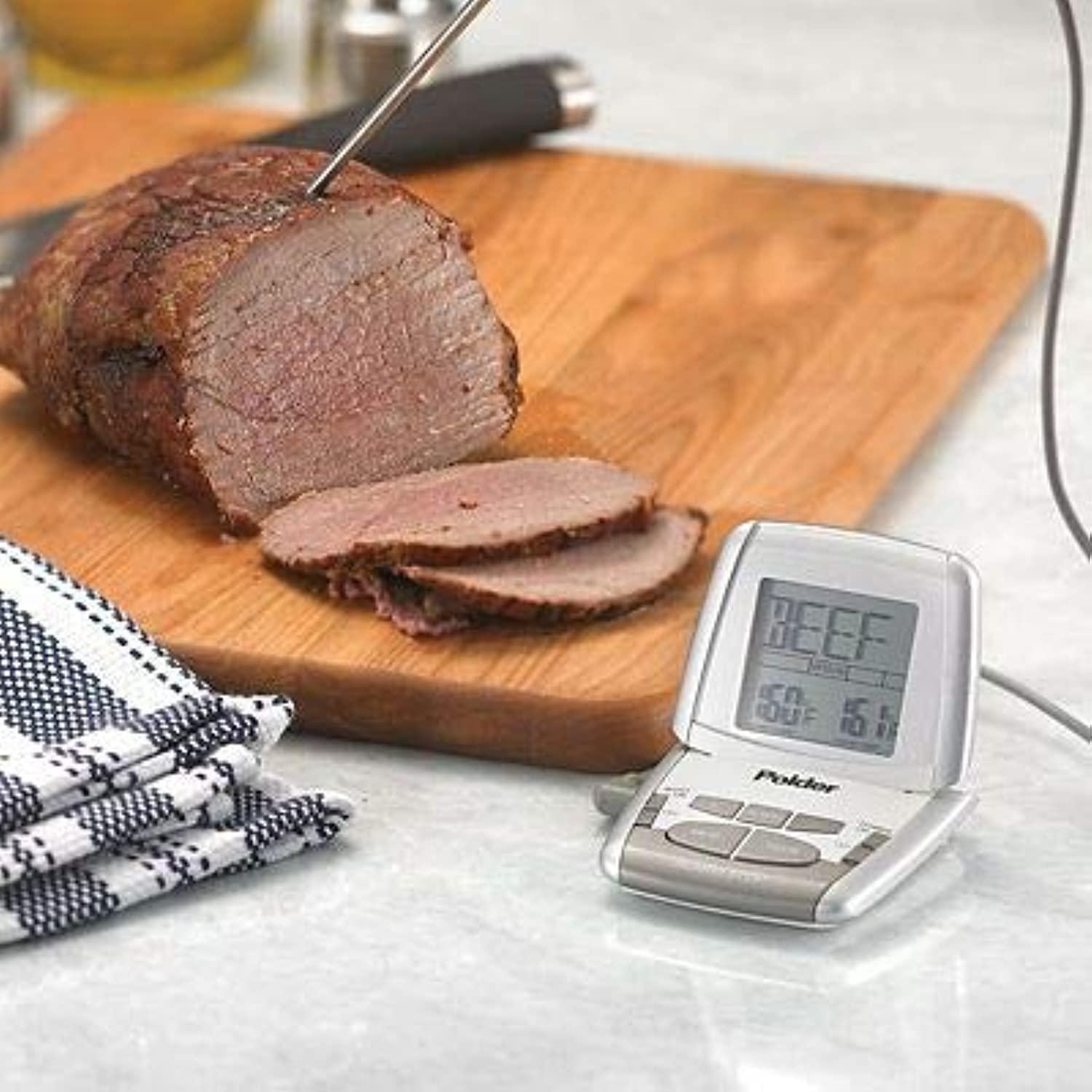 Termómetro Digital para Carne Polder 70698 con Sonda Resistente