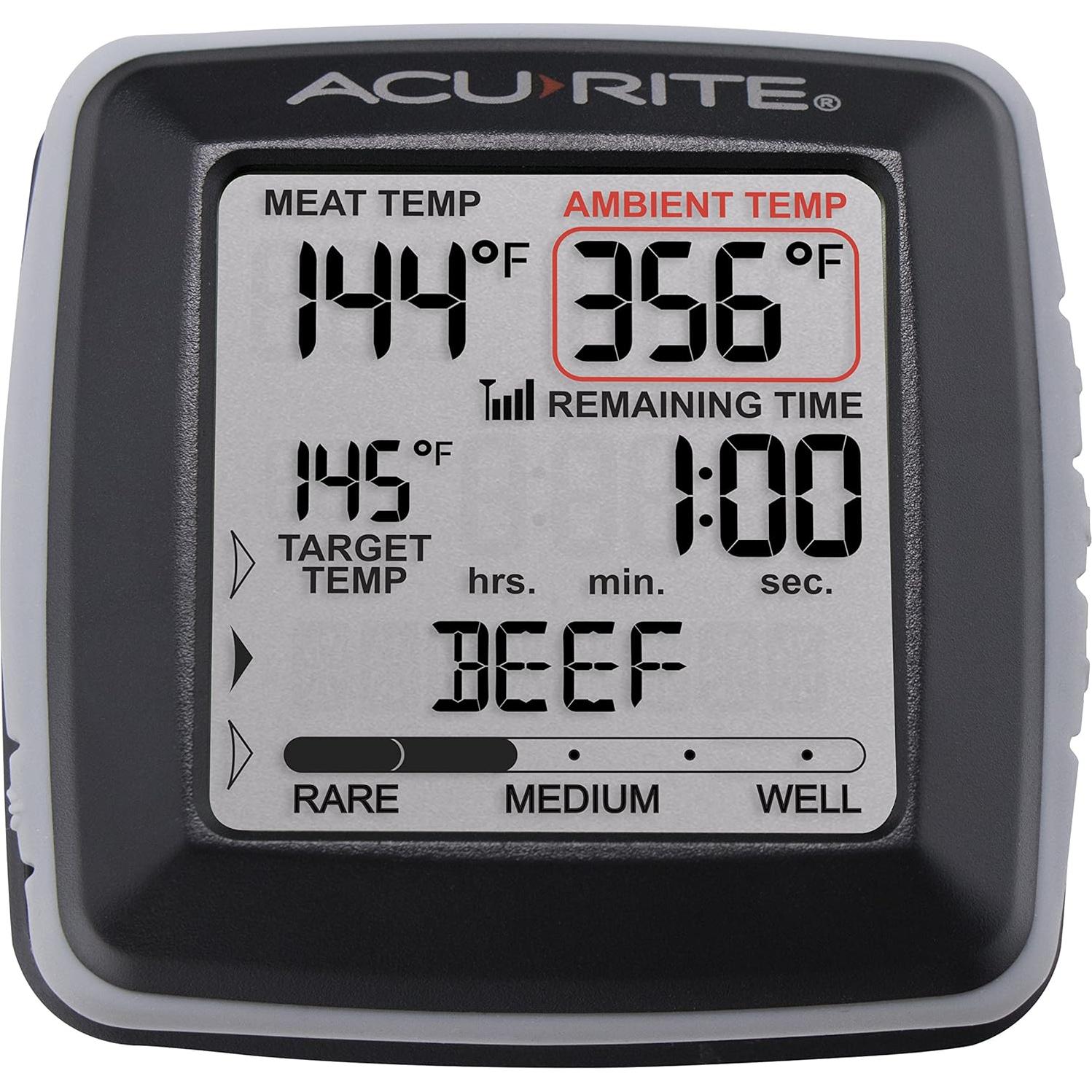 Termómetro Digital de Carne AcuRite 01185M Inalámbrico 8.41 cm