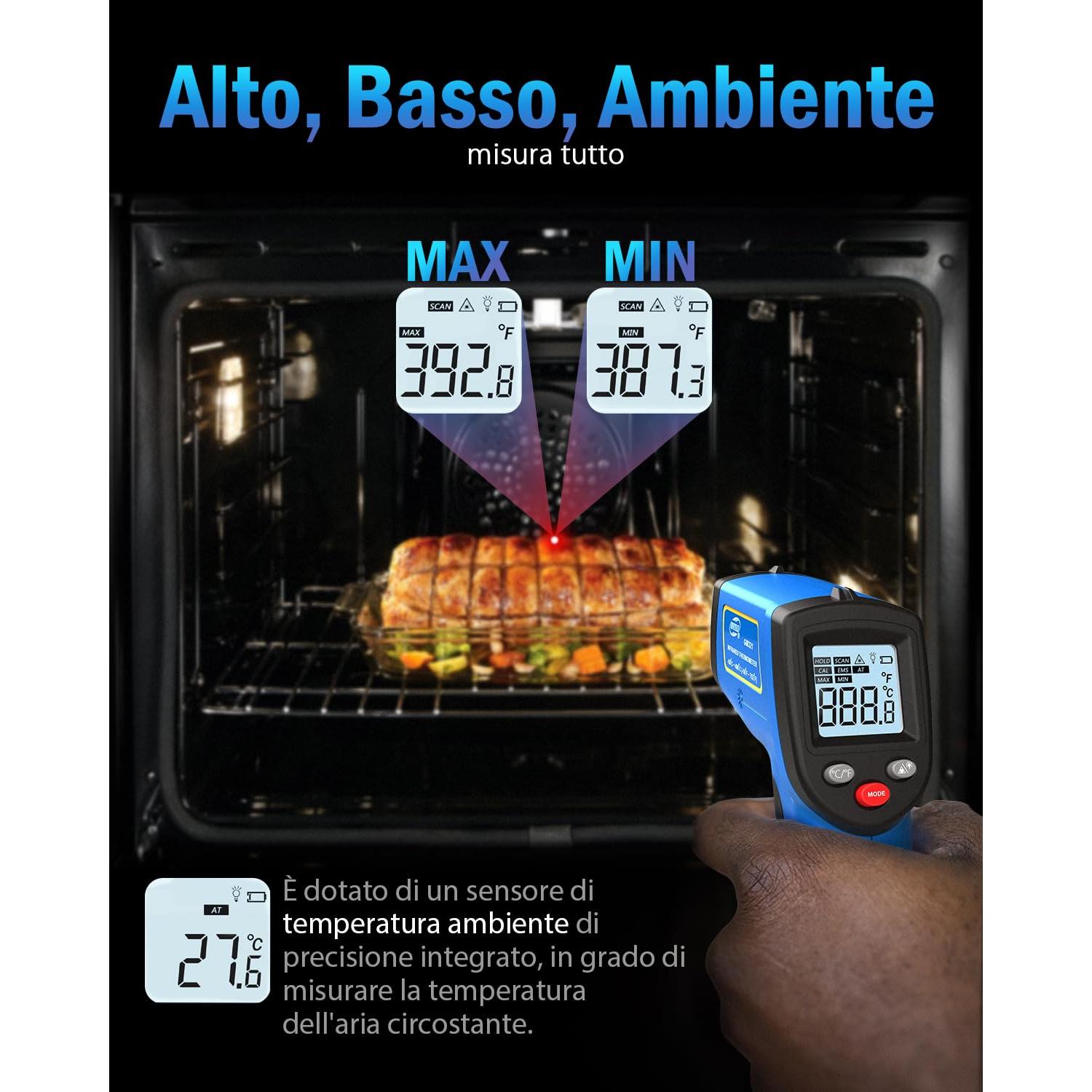 Termómetro Infrarrojo Benetech GM531 Sin Contacto -50C a 530C