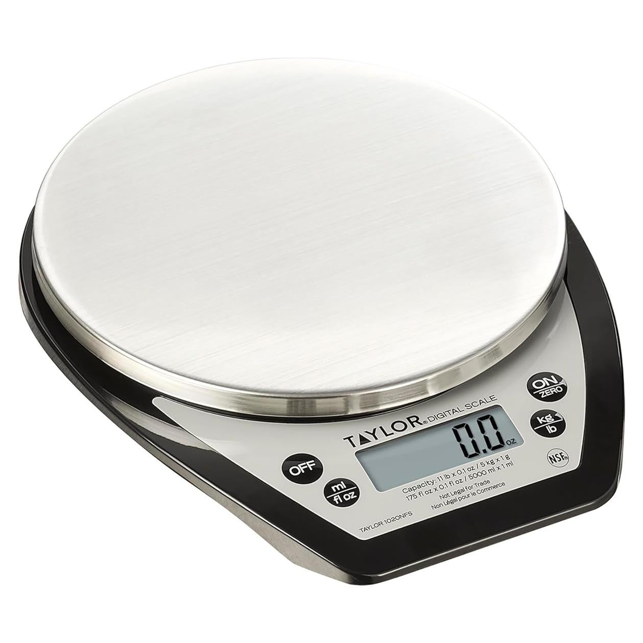 Báscula Digital Compacta Taylor 1020NFS 5 kg Acero Inoxidable