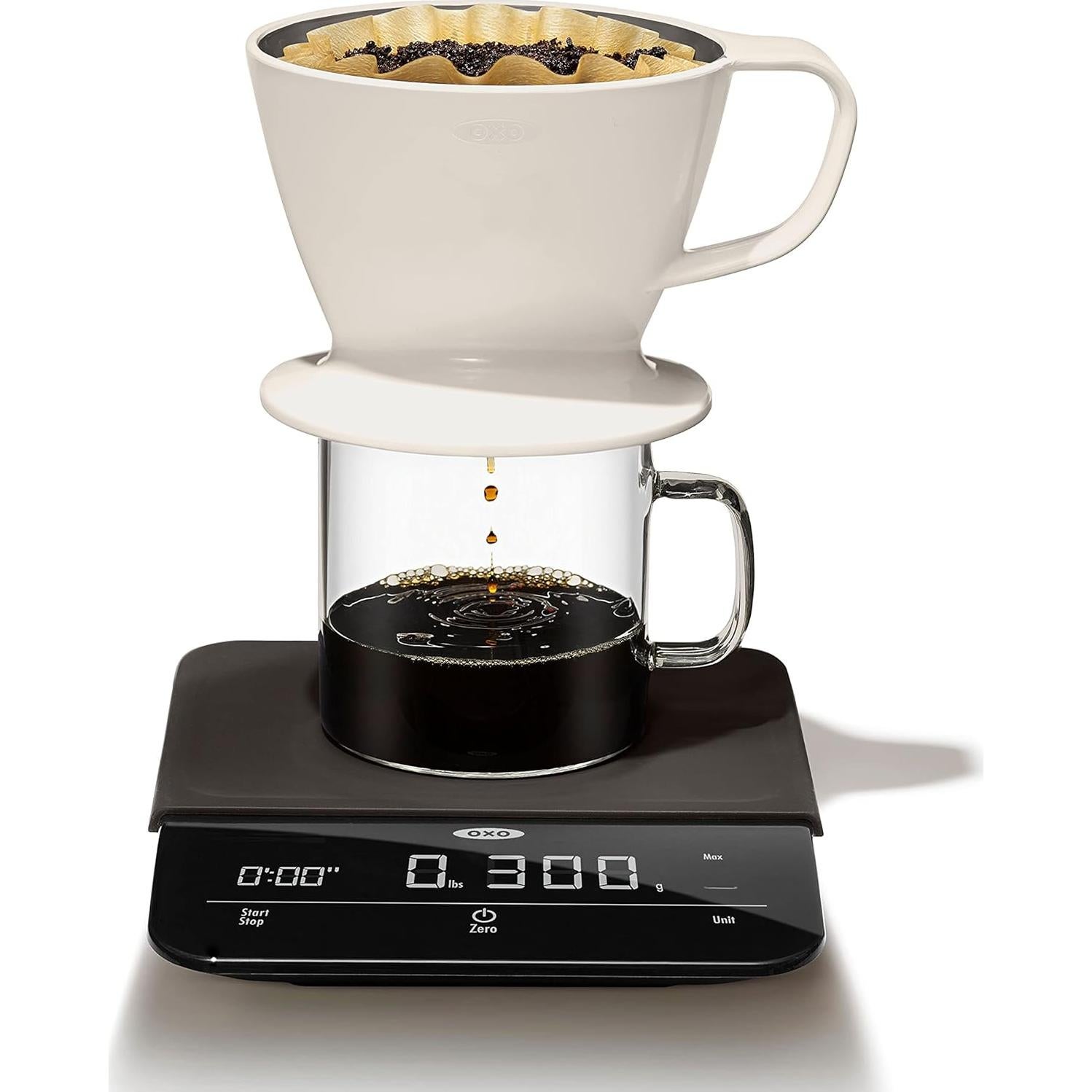 Balanza de Precisión OXO Brew 2.72 kg con Temporizador Negro