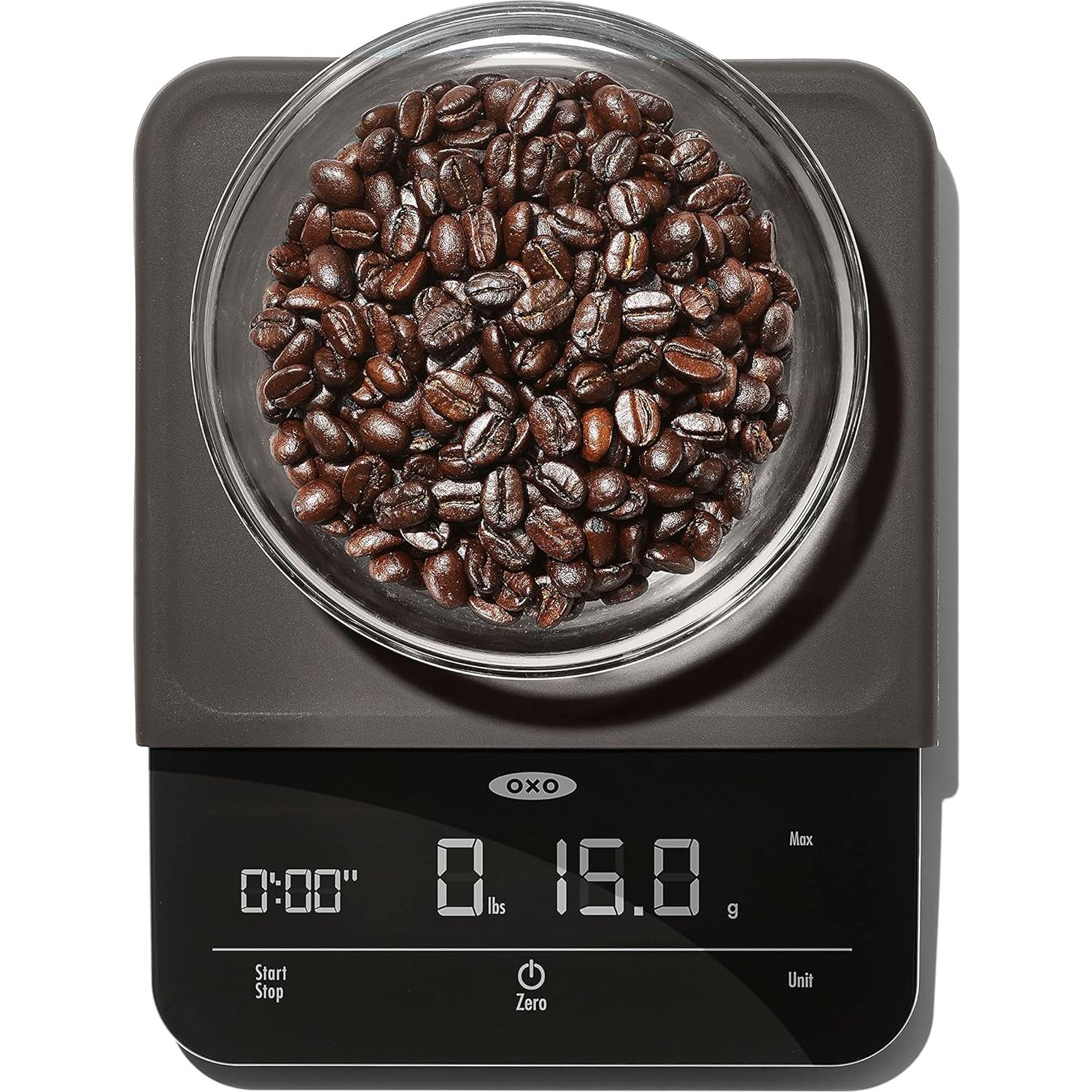 Balanza de Precisión OXO Brew 2.72 kg con Temporizador Negro