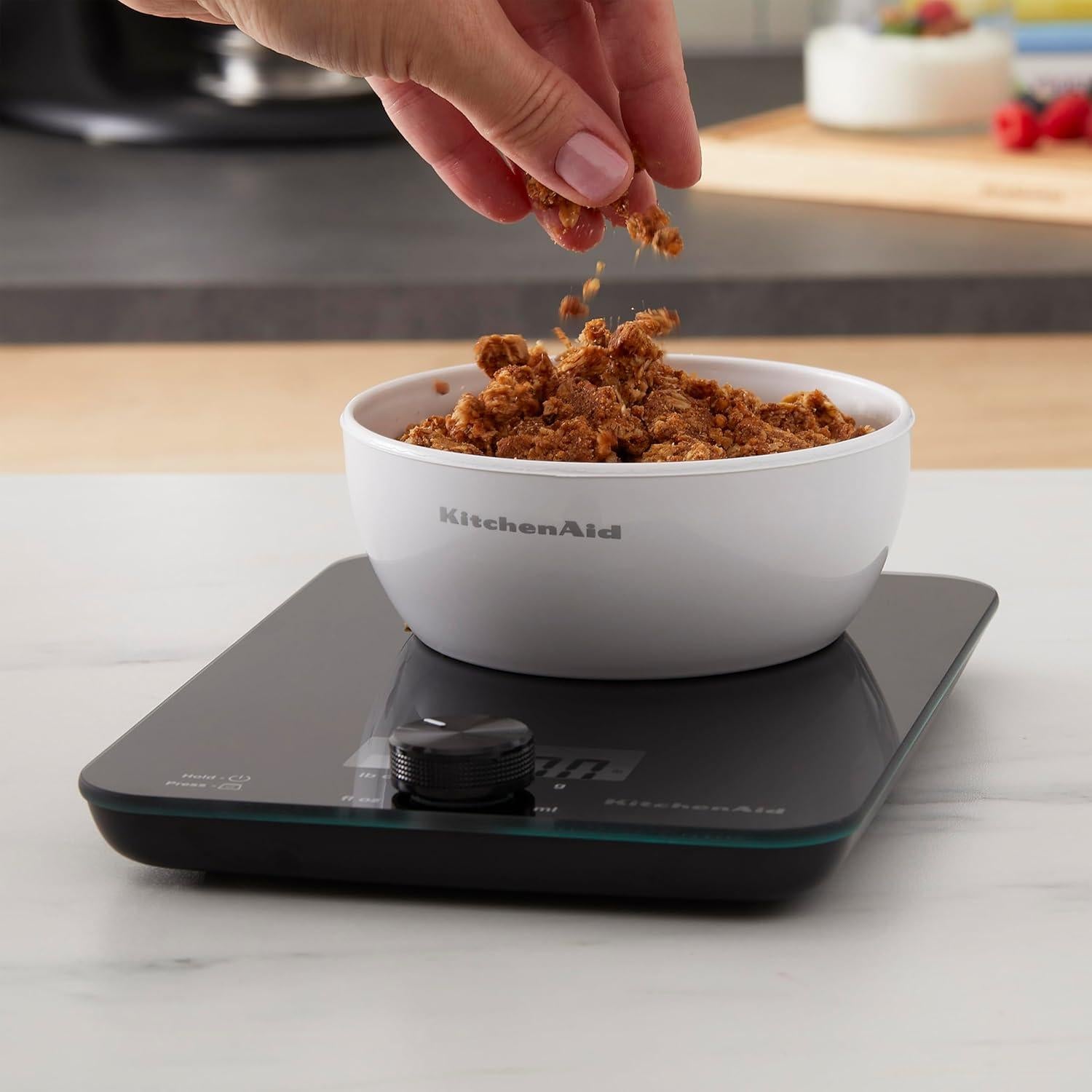 Balanza de Cocina Digital KitchenAid KQ914BA Vidrio 4.99 kg