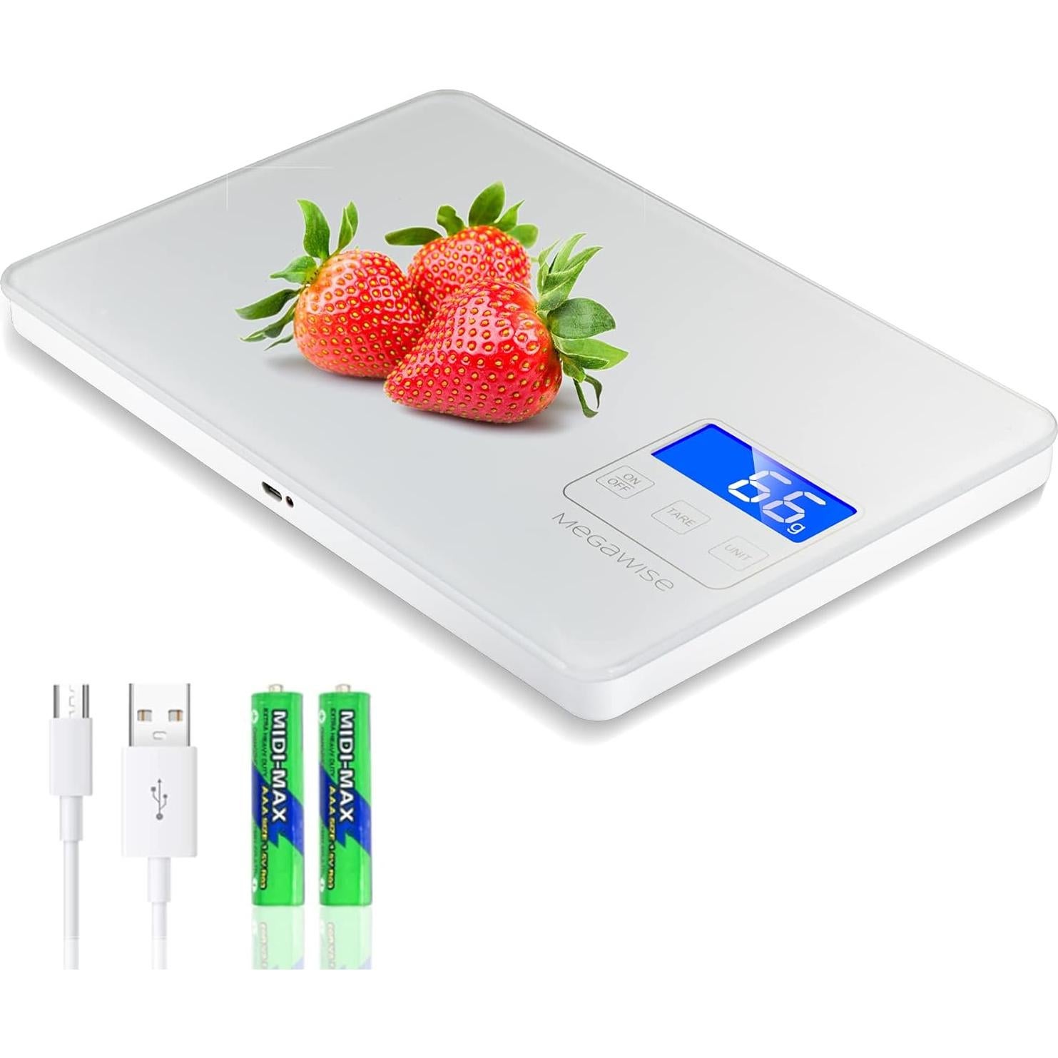 Báscula de Cocina Digital MegaWise K28H 15kg Recargable