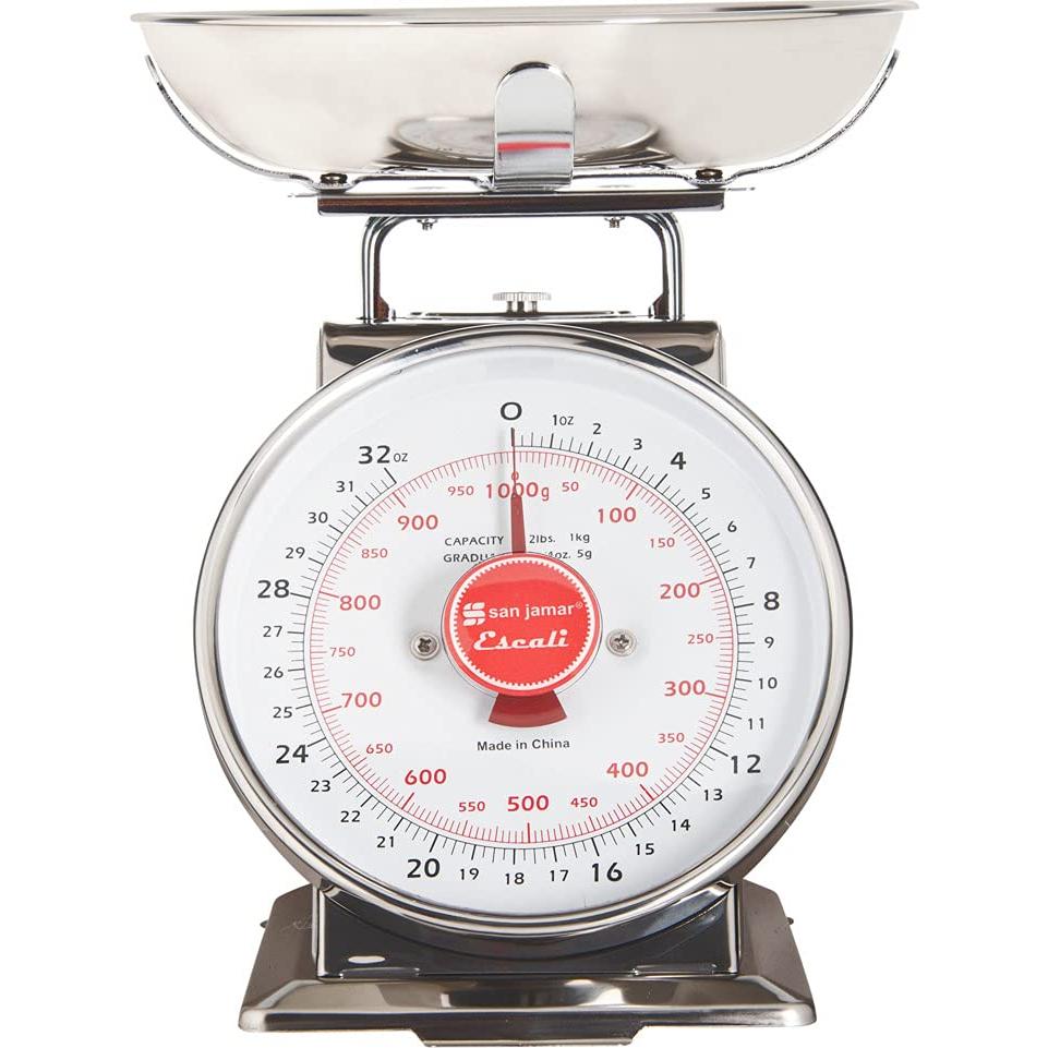 Escala Mecánica de Dial San Jamar SCDLB2 con Tazón 0.91 kg