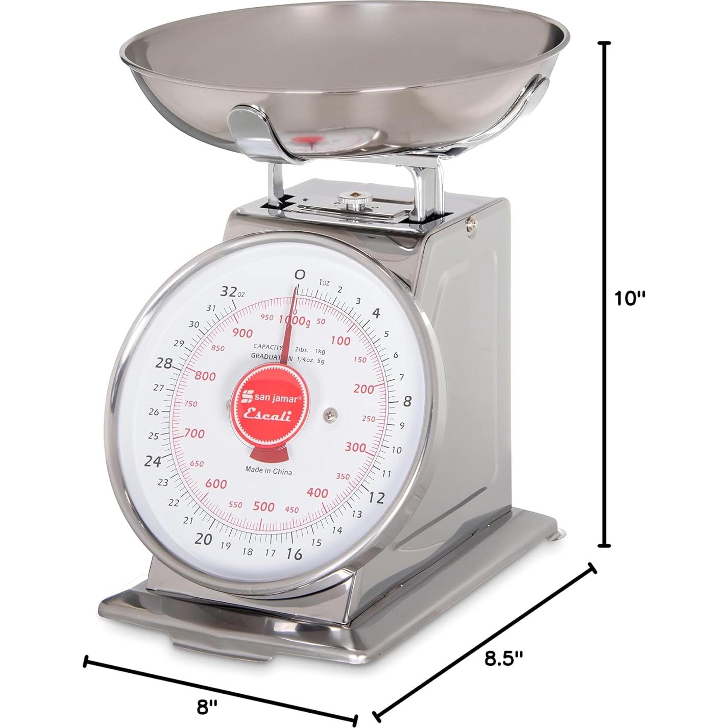 Escala Mecánica de Dial San Jamar SCDLB2 con Tazón 0.91 kg