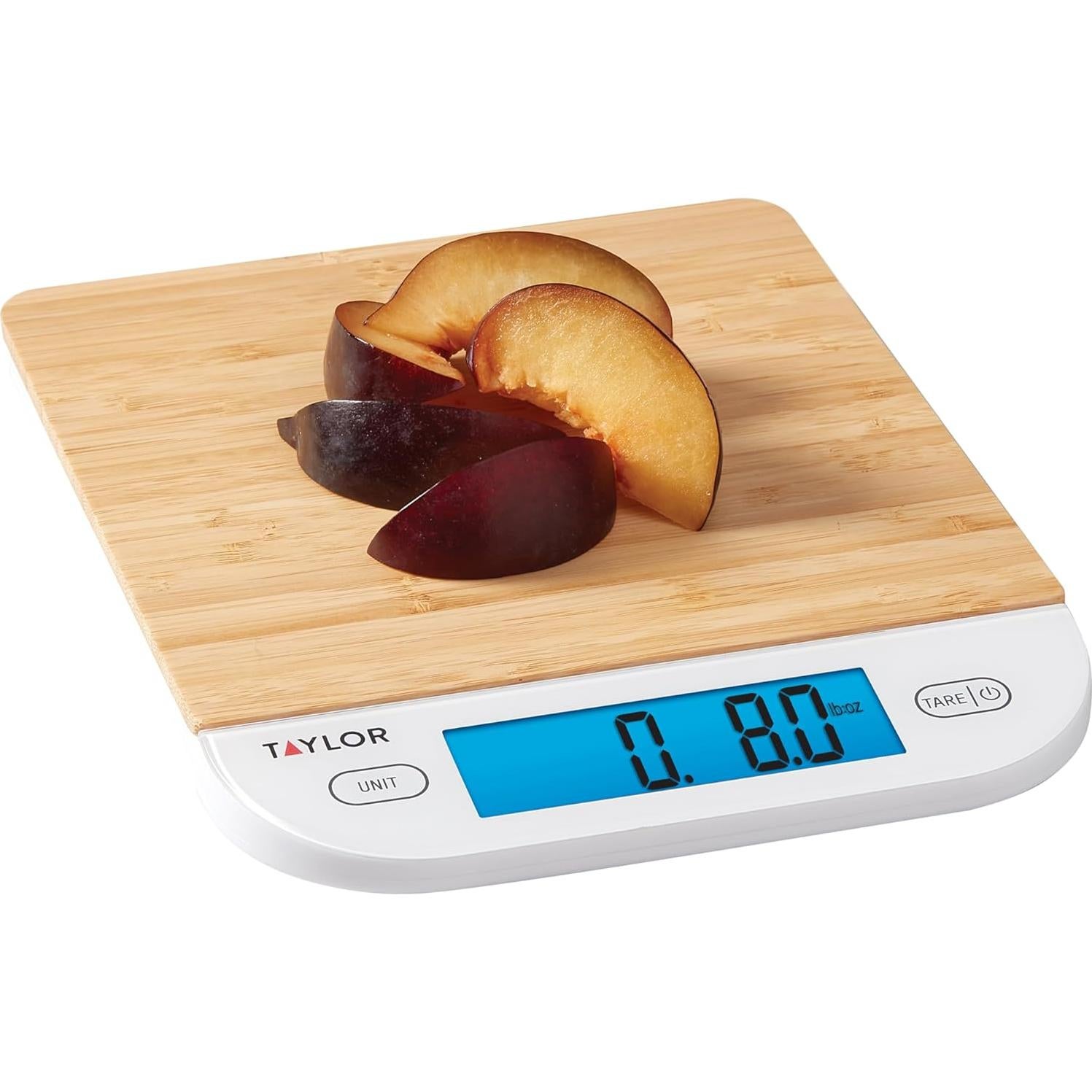 Báscula de Cocina Digital Taylor de Bambú 6.8 kg con Tara