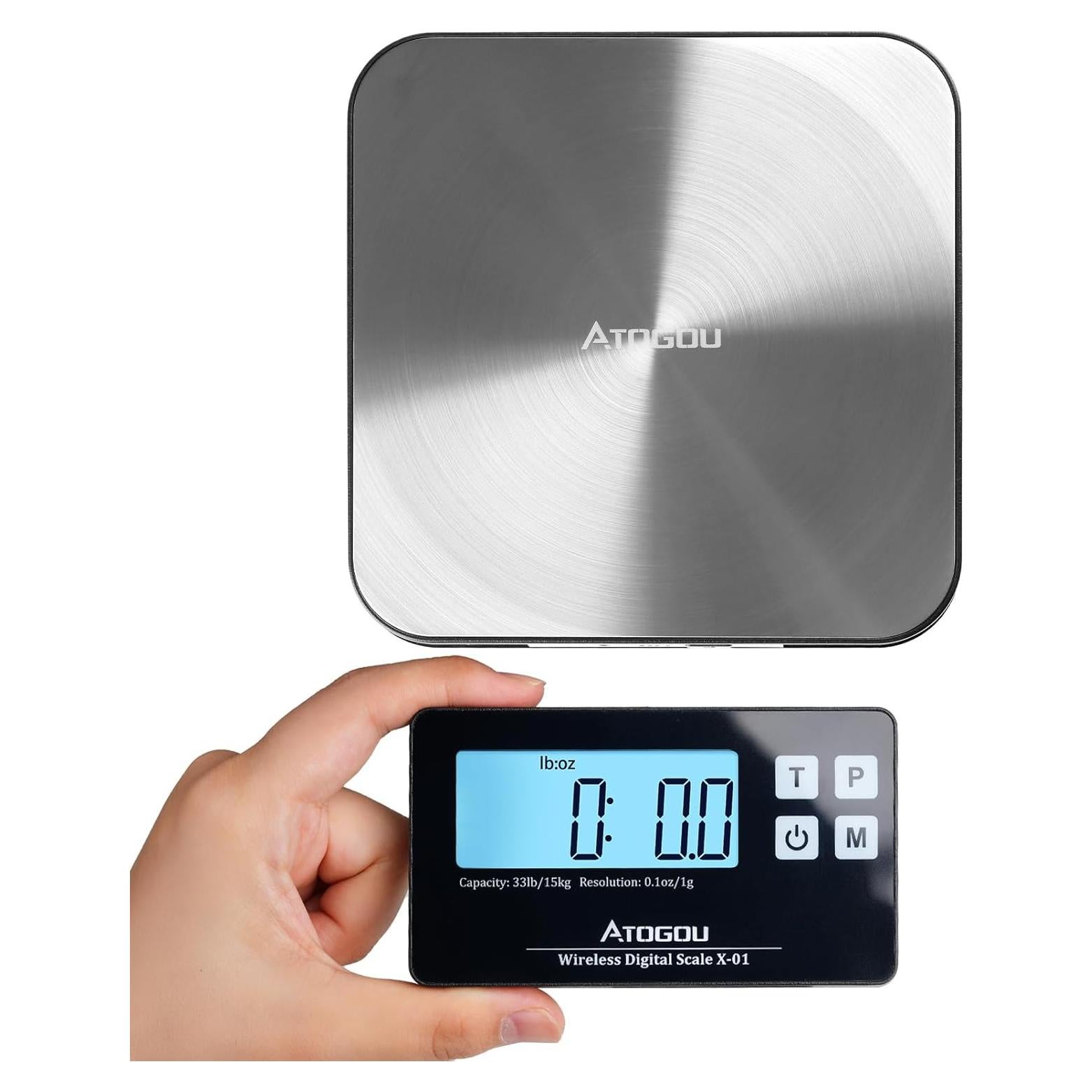 Báscula de Cocina Digital Aotgou 15kg Acero Inoxidable 304