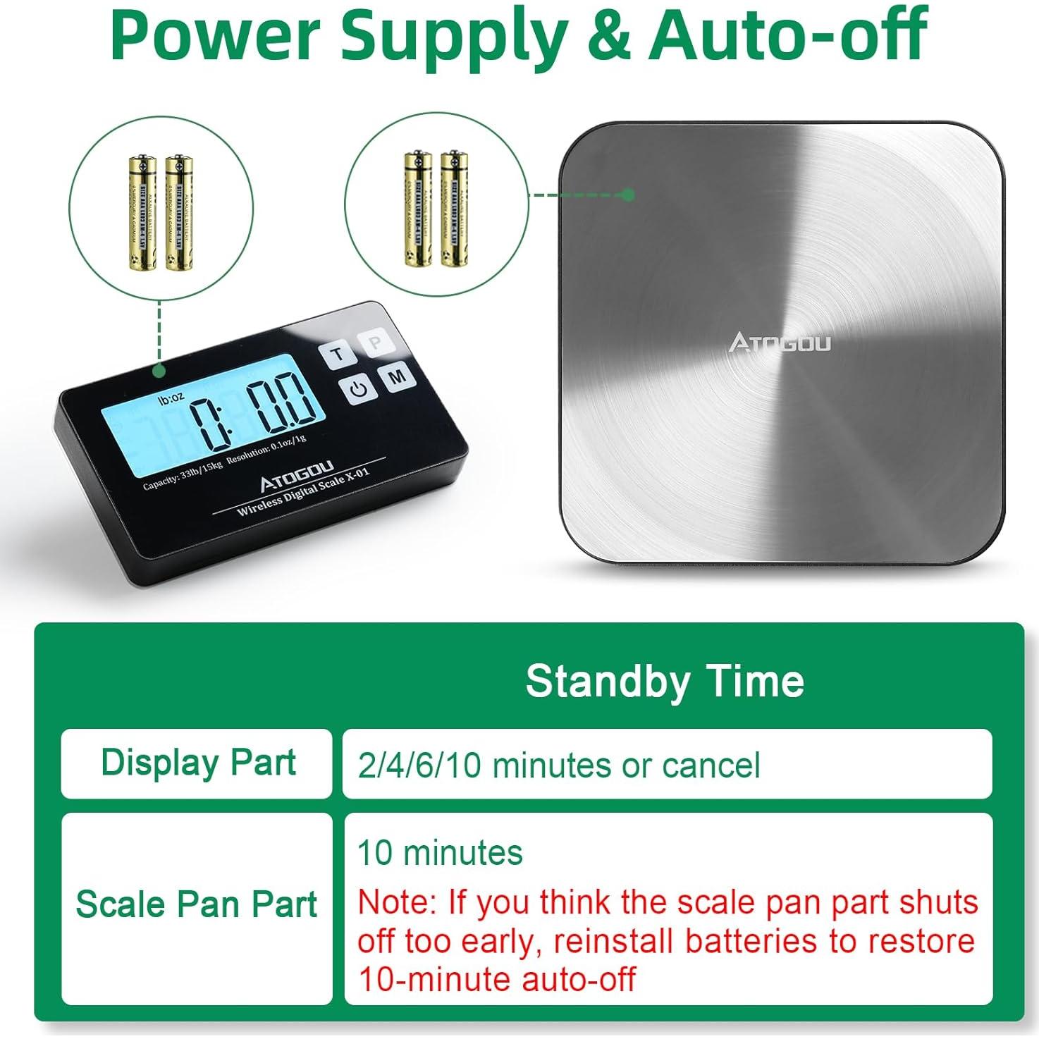 Báscula de Cocina Digital Aotgou 15kg Acero Inoxidable 304