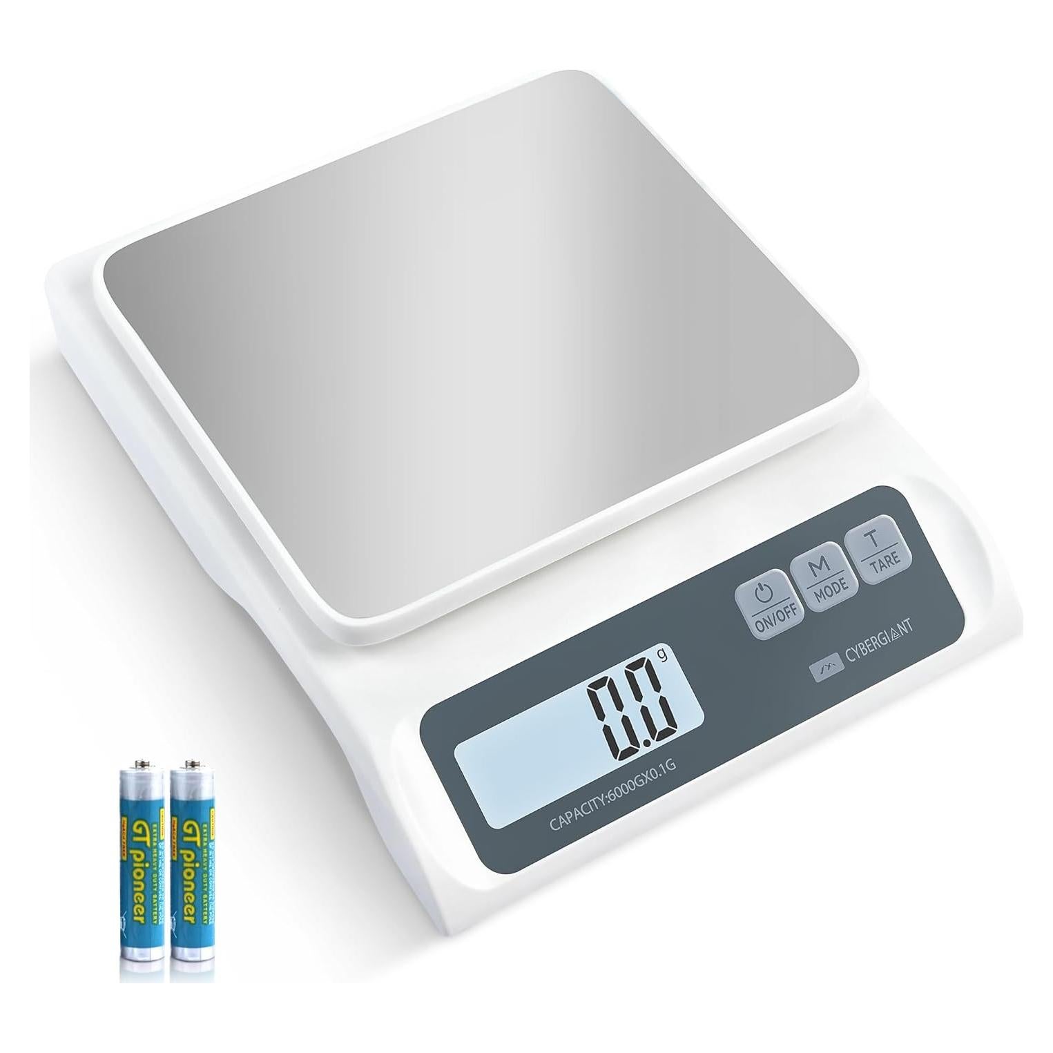 Escala Digital de Cocina Cybergiant 5.9kg 0.1g Acero Inoxidable