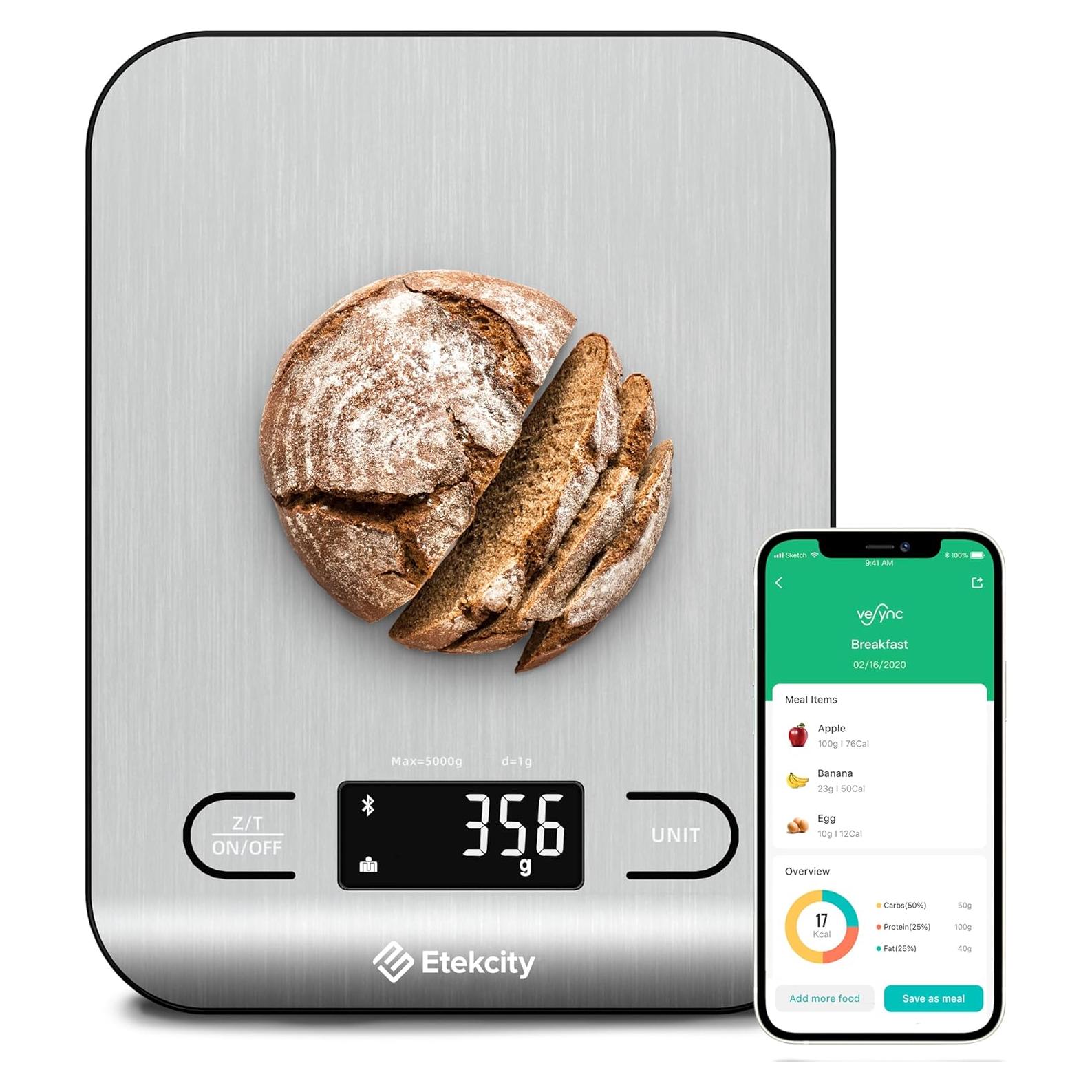 Báscula de Cocina Nutricional Etekcity ENS-C551S, 5000g