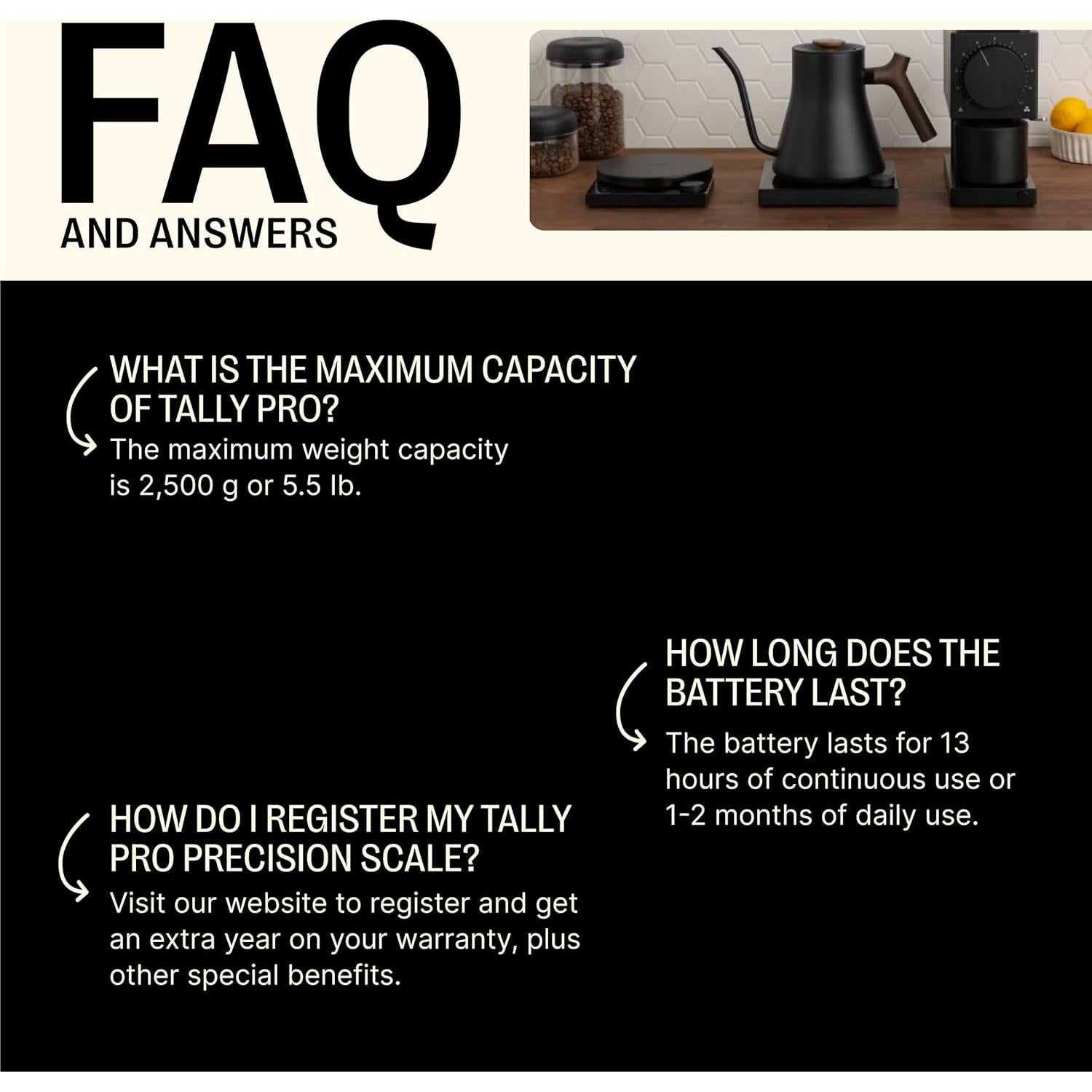 Balanza Digital Fellow Tally Pro - Precisión 0.1g - 2.27kg