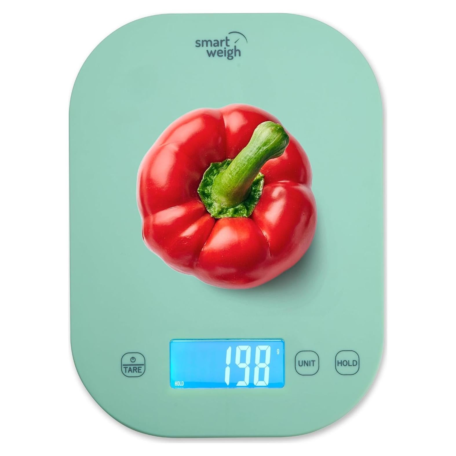 Báscula de Cocina Digital Smart Weigh Verde 4.99 kg LCD