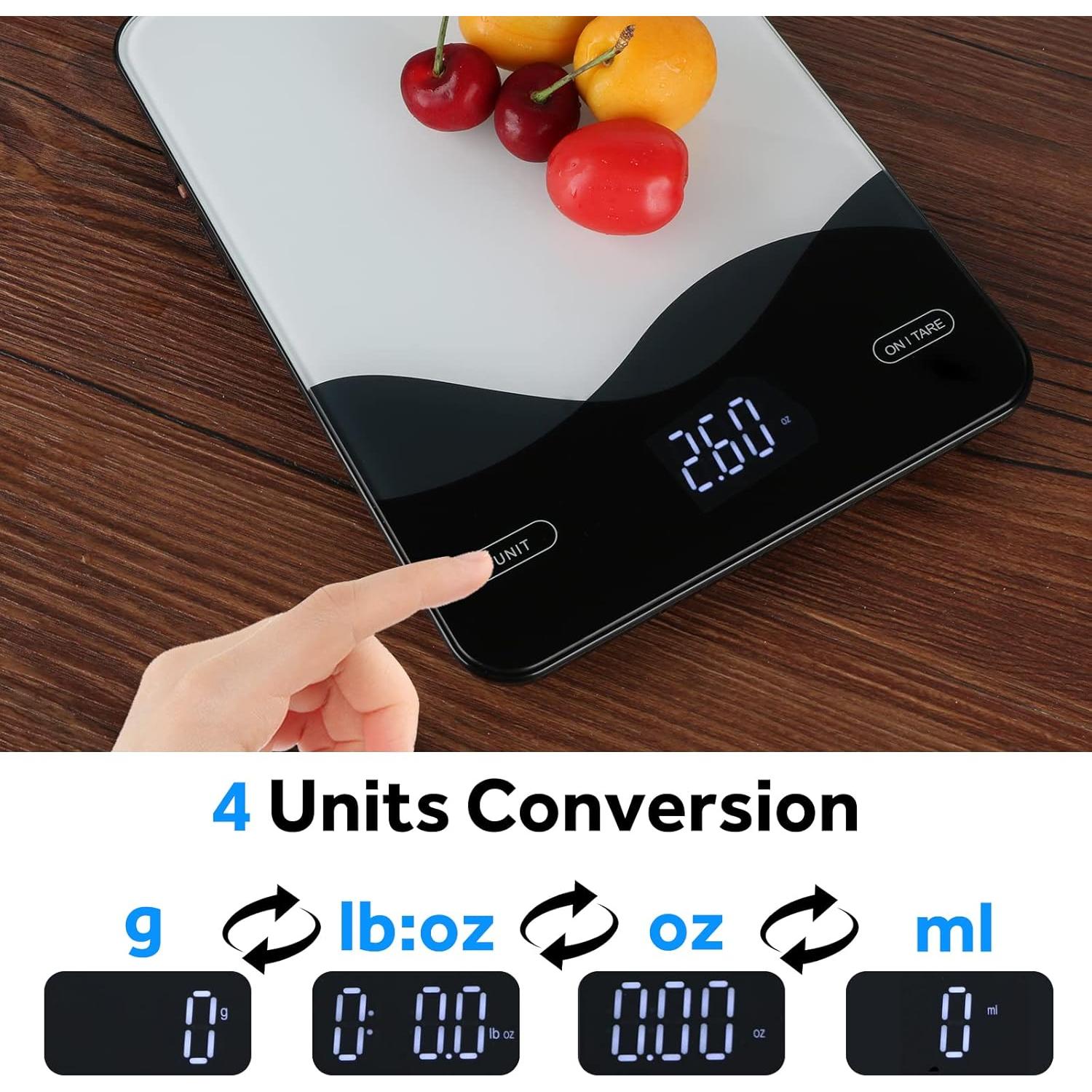Báscula Digital de Cocina AIMILAR 10kg Pantalla LED USB-C