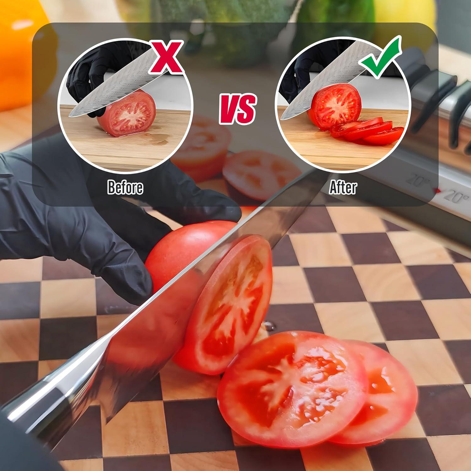 Afilador Eléctrico Profesional BLACKBADGE BKS020 3 Etapas Diamante