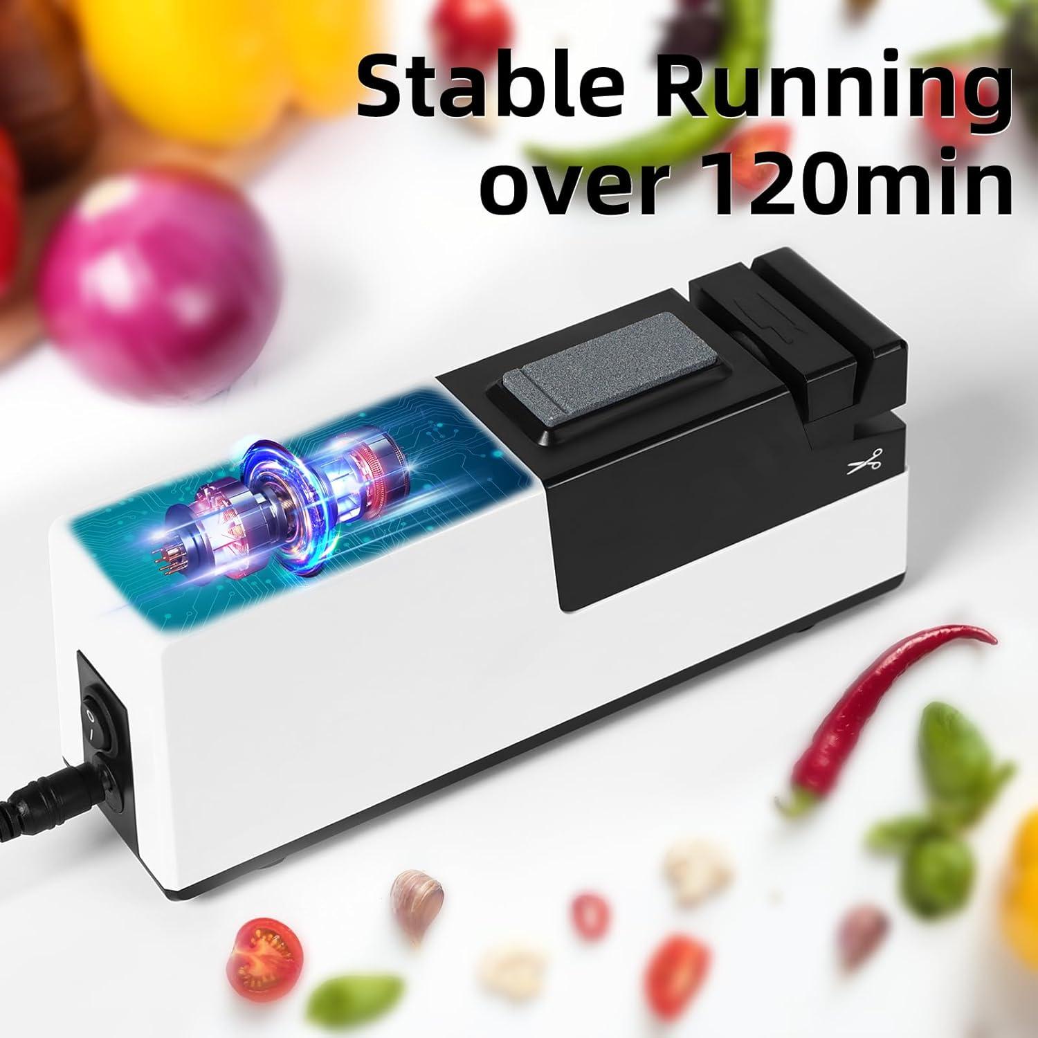 Afilador de cuchillos eléctrico MKHS, 430g, fácil uso, pulido