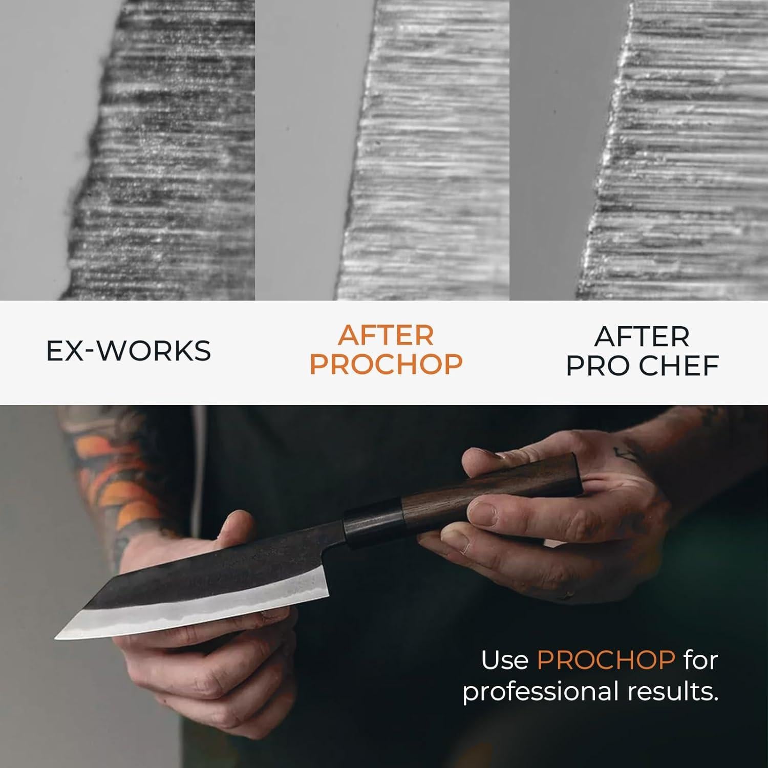 Afilador de cuchillos eléctrico PROCHOP 3 etapas con diamante