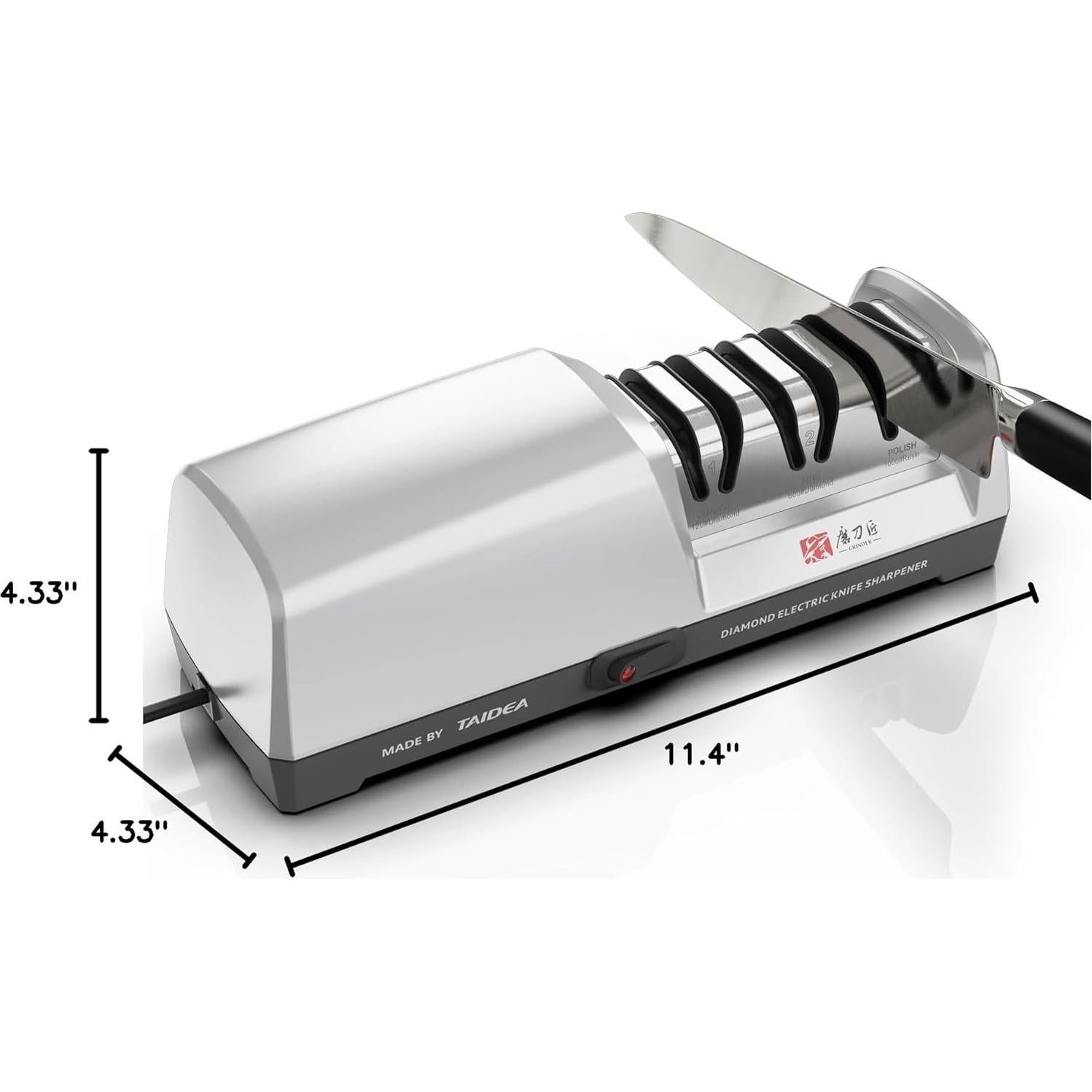 Afilador de cuchillos eléctrico PROCHOP 3 etapas con diamante