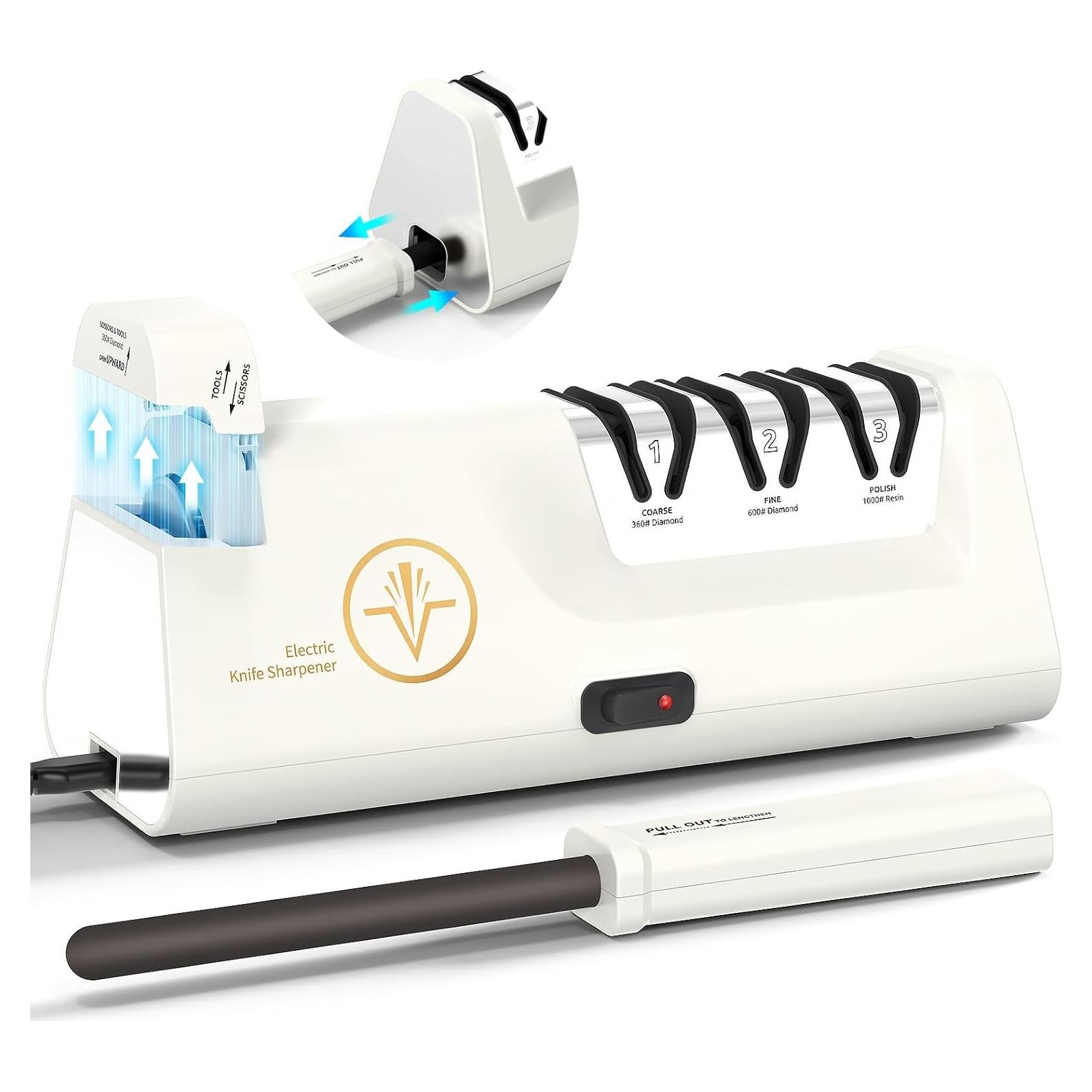 Afilador eléctrico de cuchillos Cpckstands 4 etapas 1.36 kg