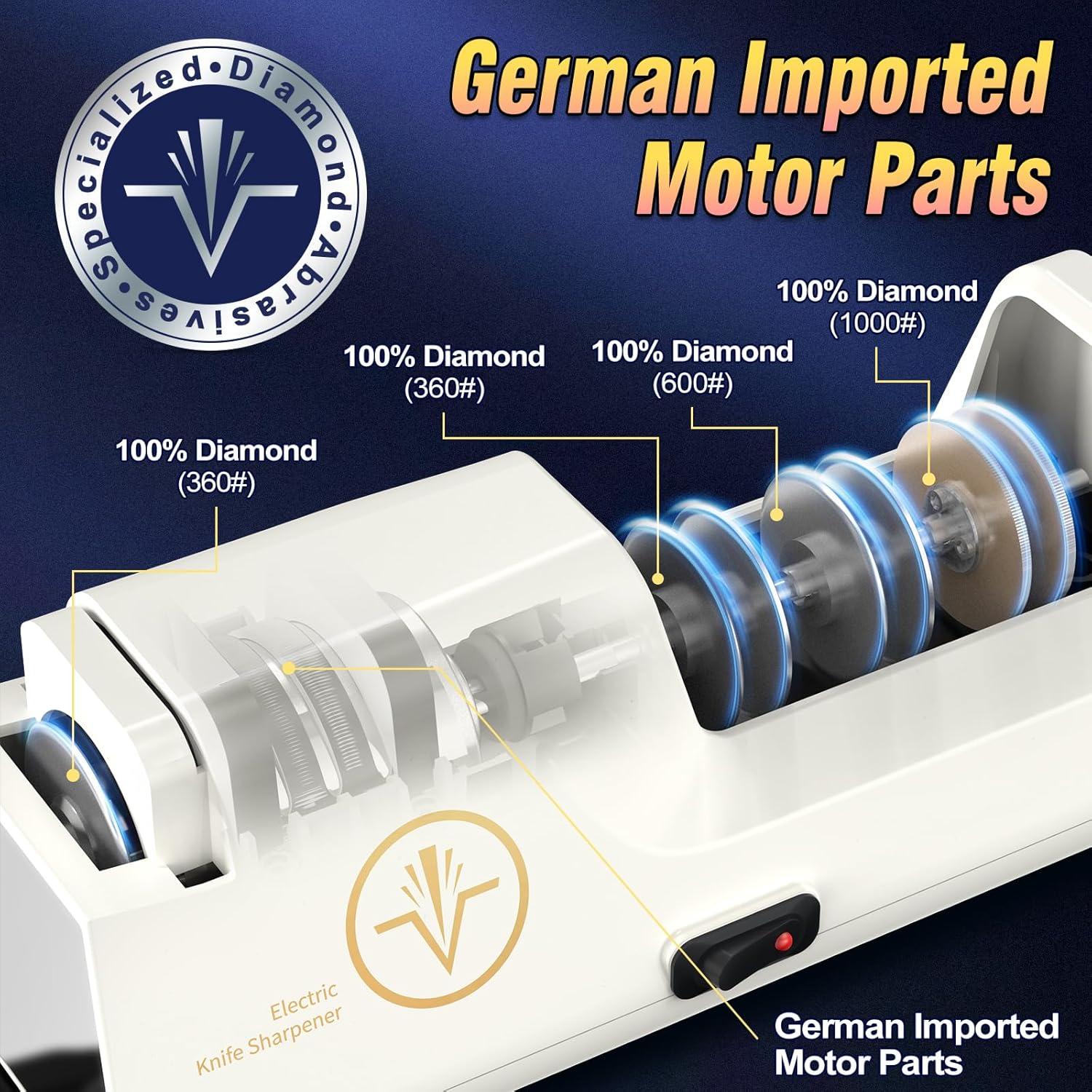 Afilador eléctrico de cuchillos Cpckstands 4 etapas 1.36 kg