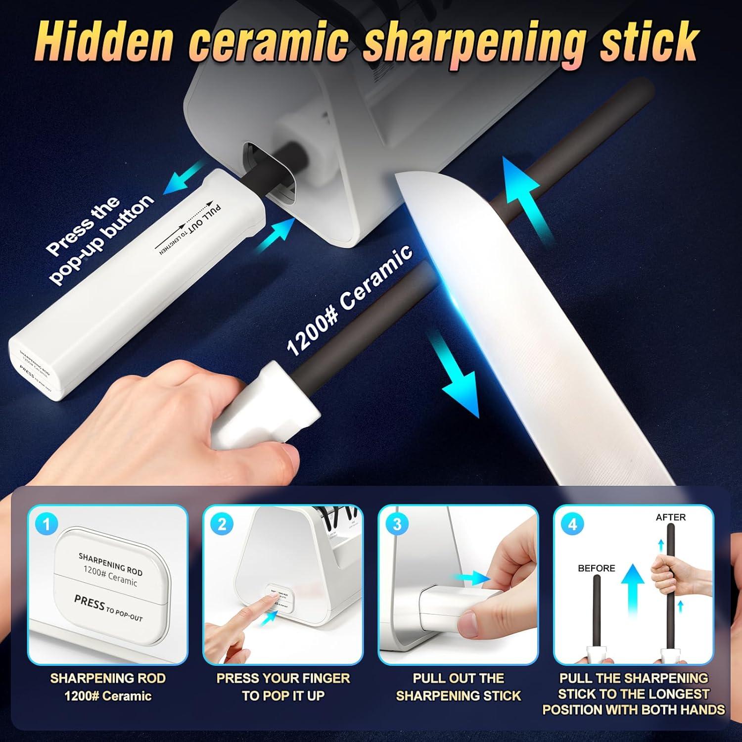 Afilador eléctrico de cuchillos Cpckstands 4 etapas 1.36 kg
